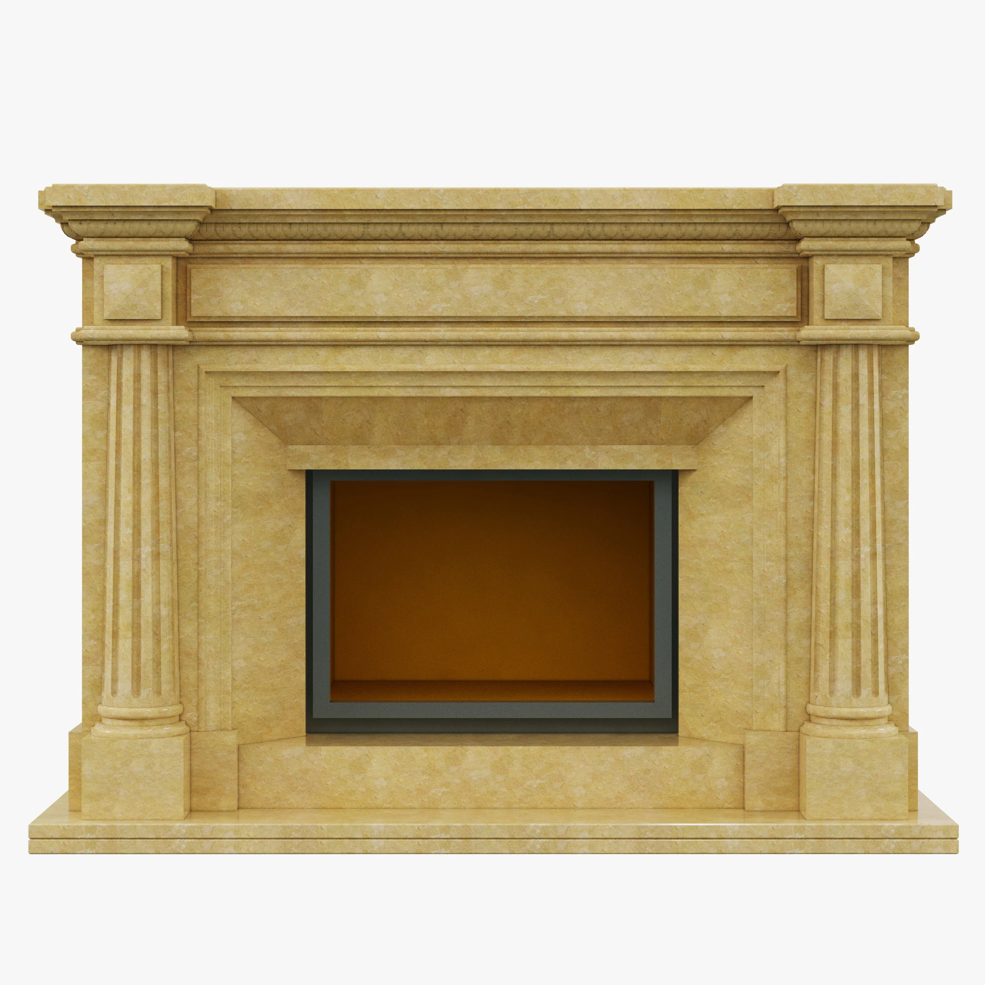 Marble Fireplace 13 — 3D model preview 3