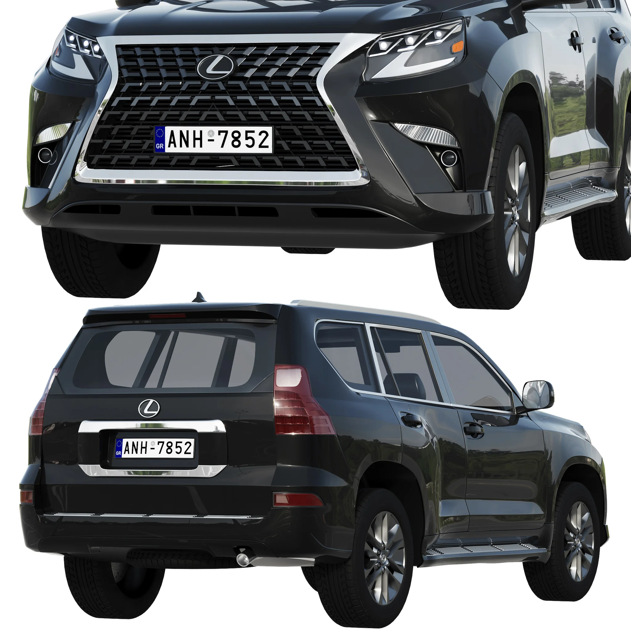 Lexus GX460, 3D model preview 3