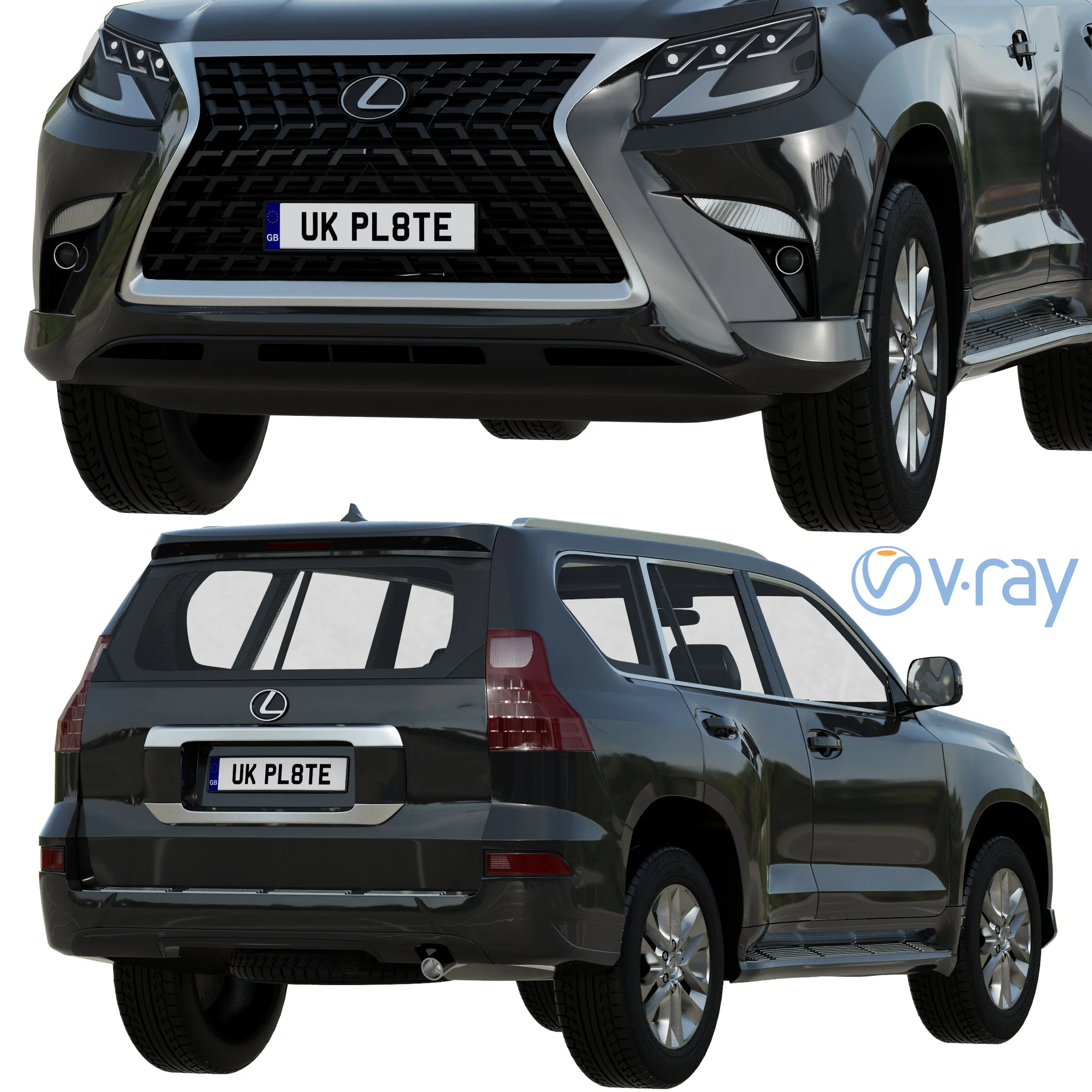 Lexus GX460, 3D model preview 5
