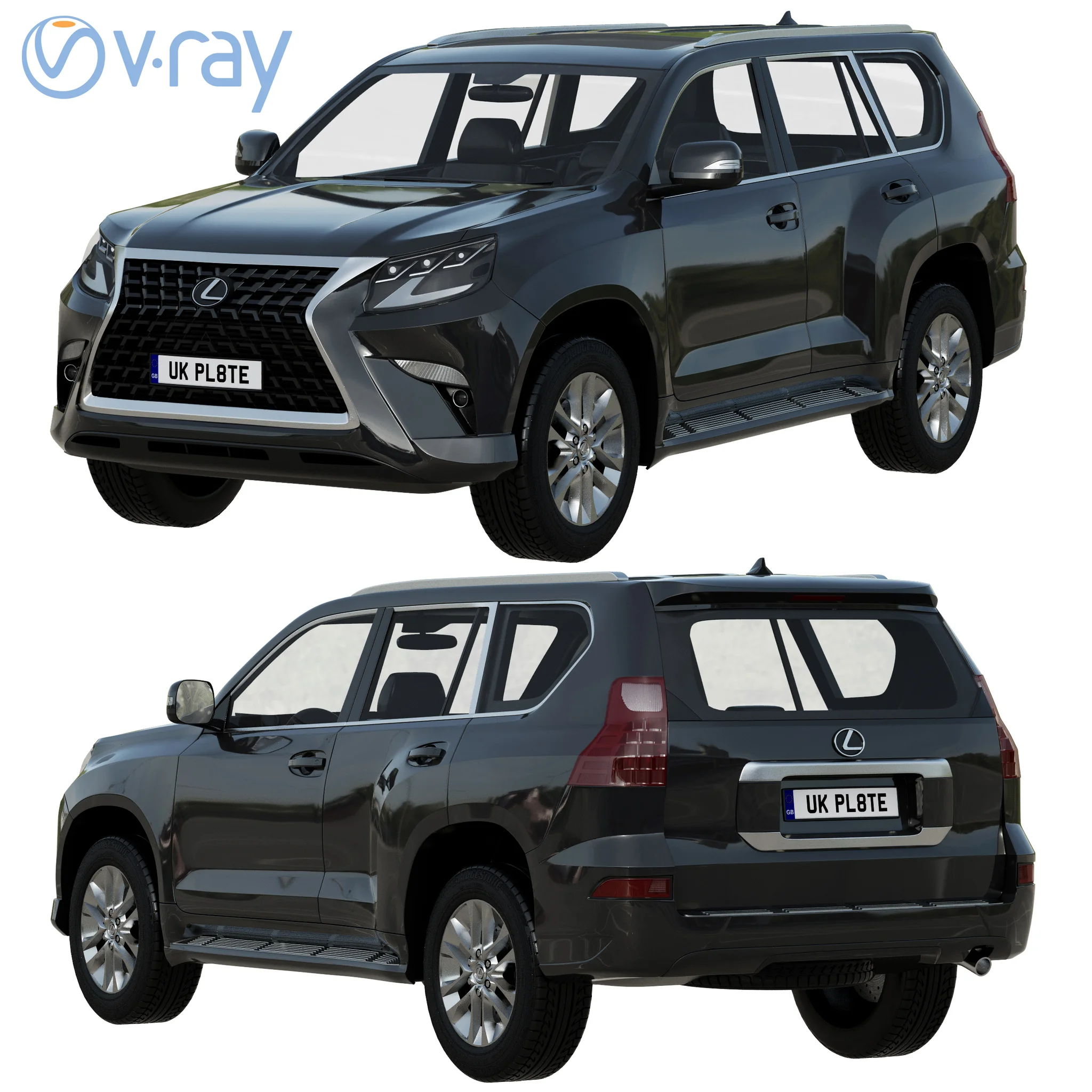 Lexus GX460, 3D model preview 14