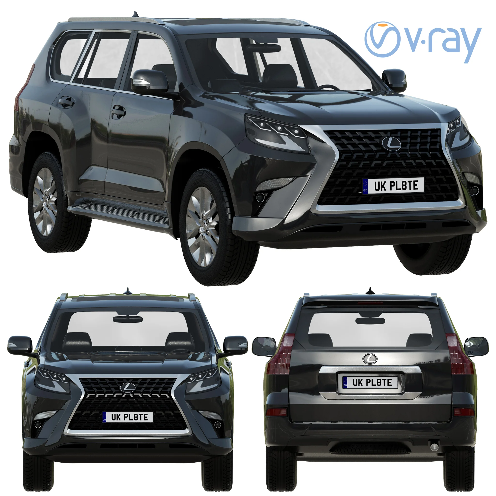 Lexus GX460, 3D model preview 20