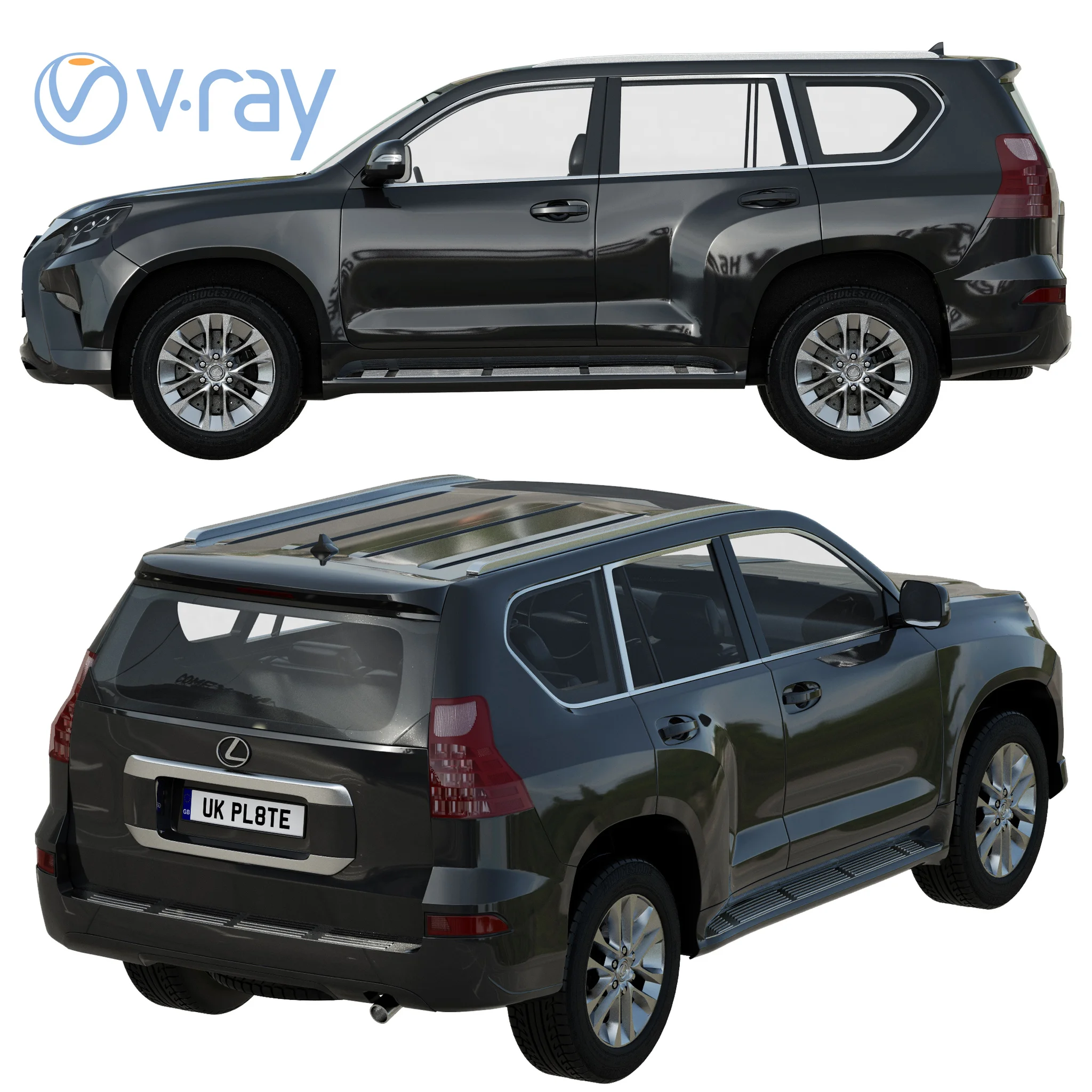 Lexus GX460, 3D model preview 29