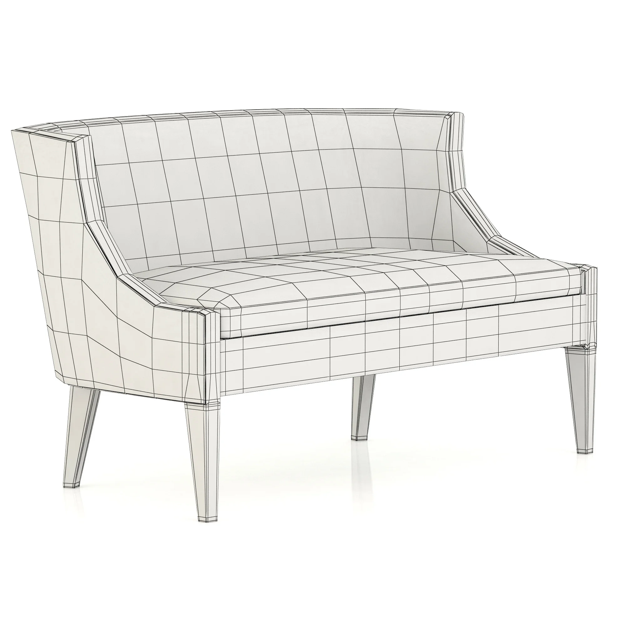 Koket Chignon Sofa — 3D model preview 5