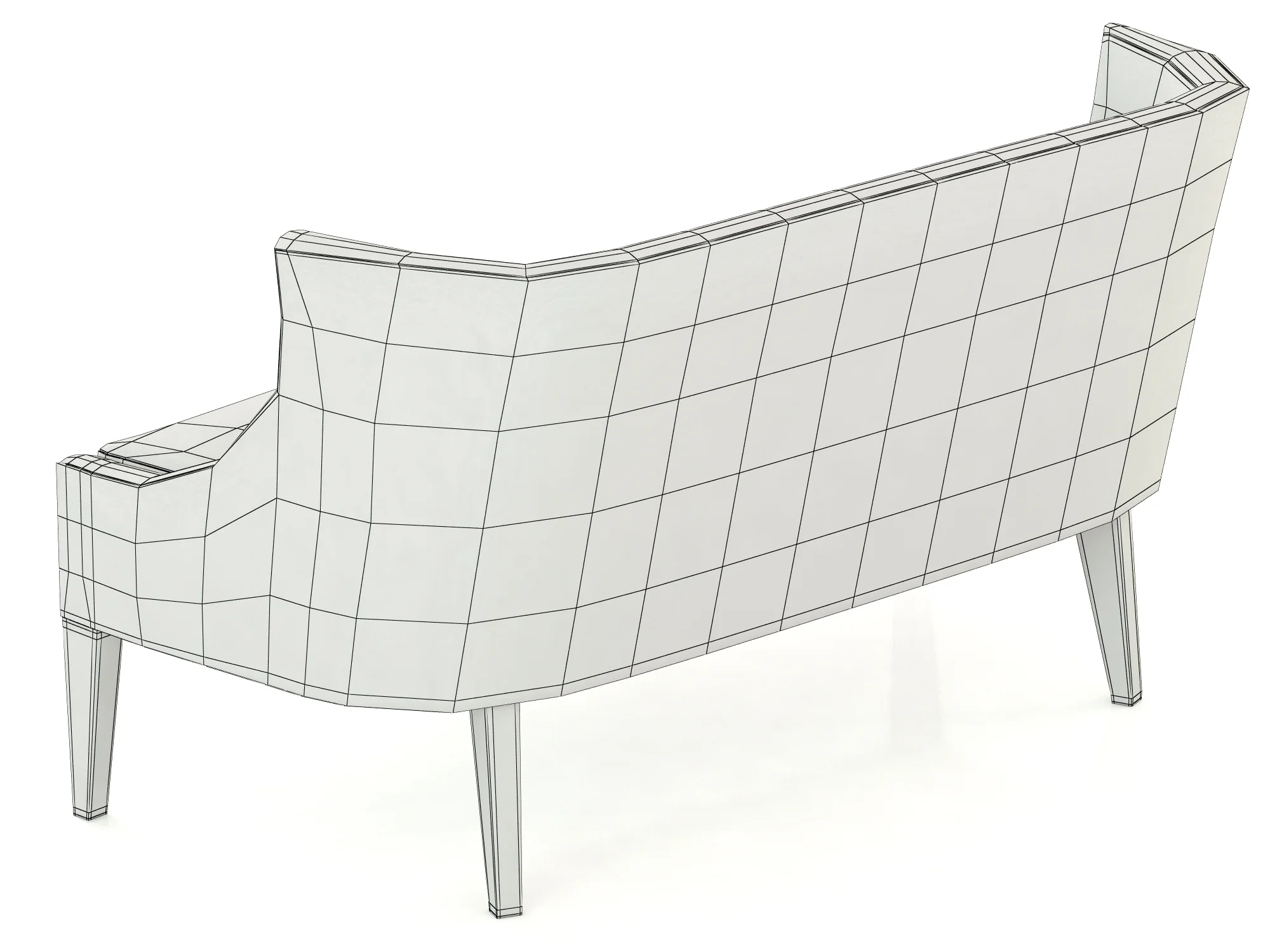 Koket Chignon Sofa — 3D model preview 10