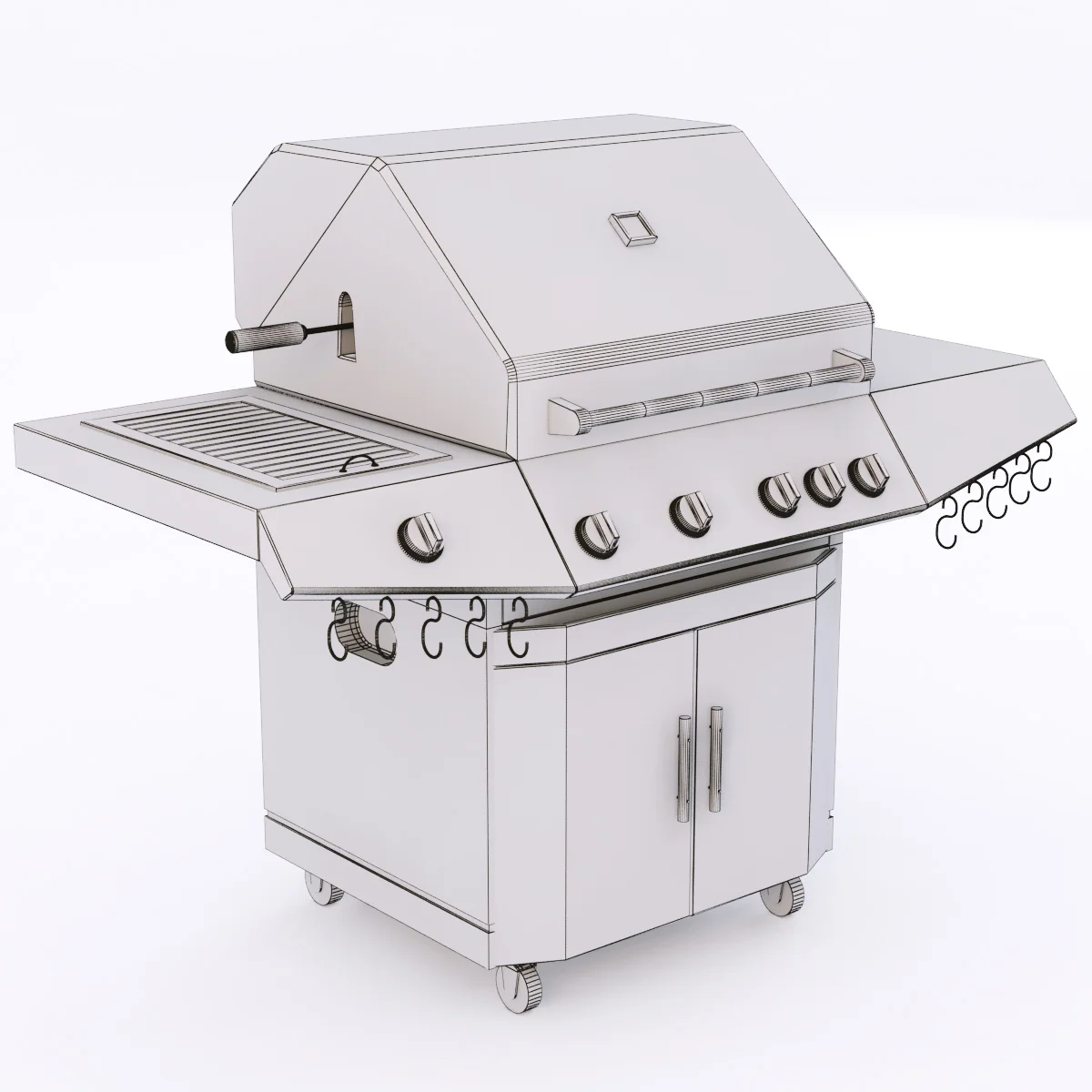 Gas Grill — 3D model preview 1