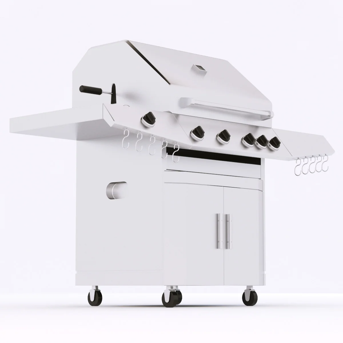 Gas Grill — 3D model preview 4
