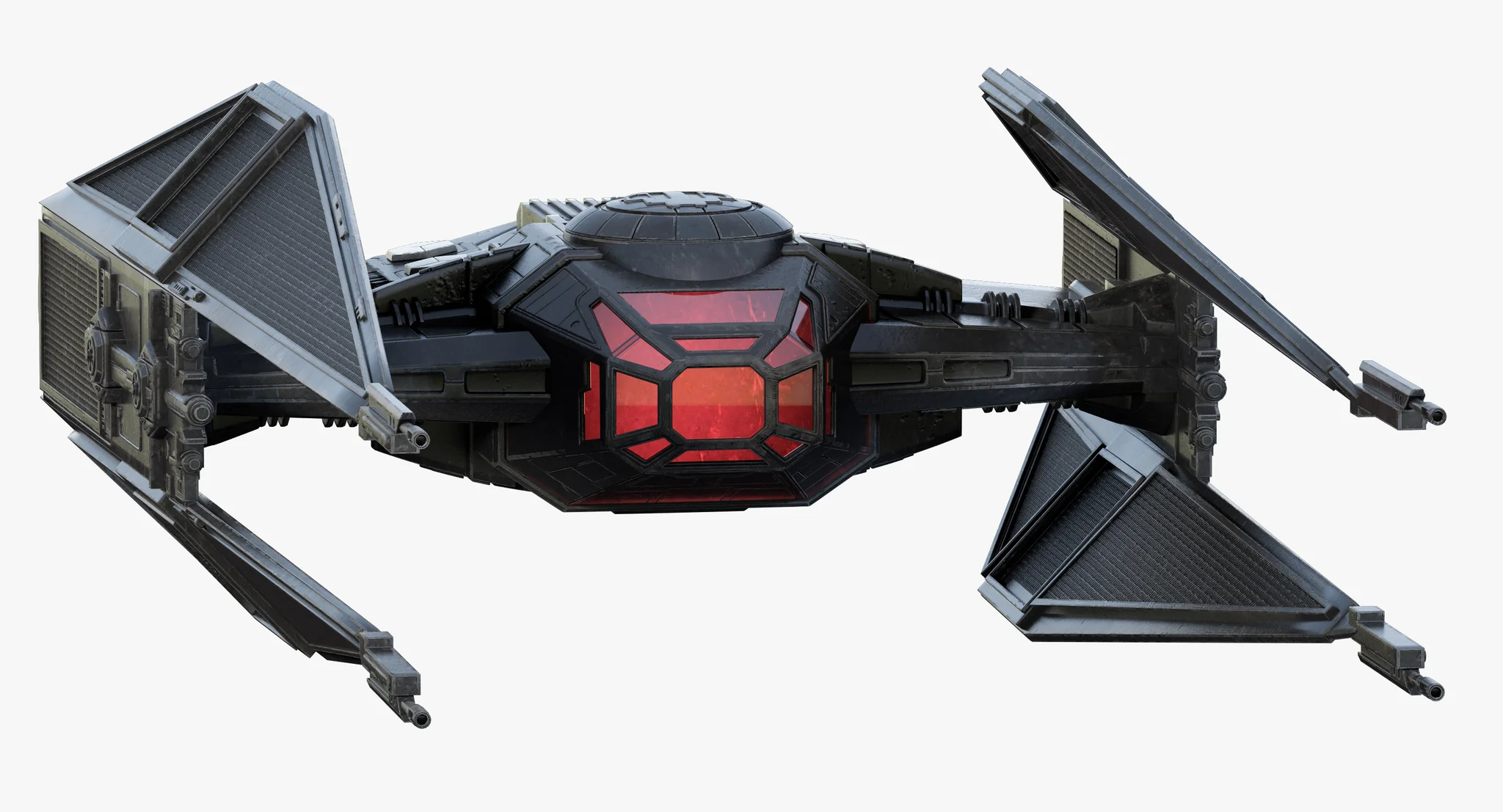 Kylo Ren'S TIE Silencer — 3D model preview 1