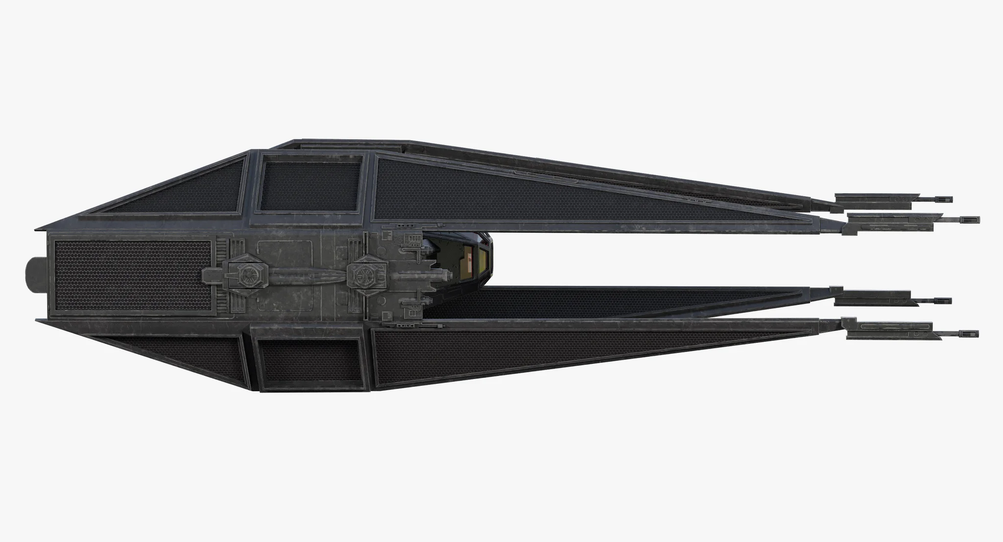 Kylo Ren'S TIE Silencer — 3D model preview 4