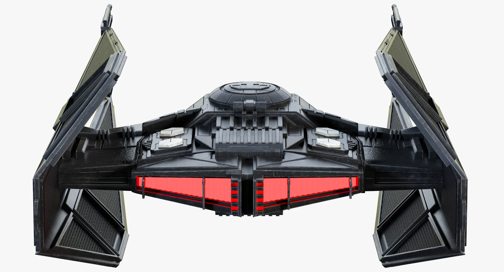 Kylo Ren'S TIE Silencer — 3D model preview 7