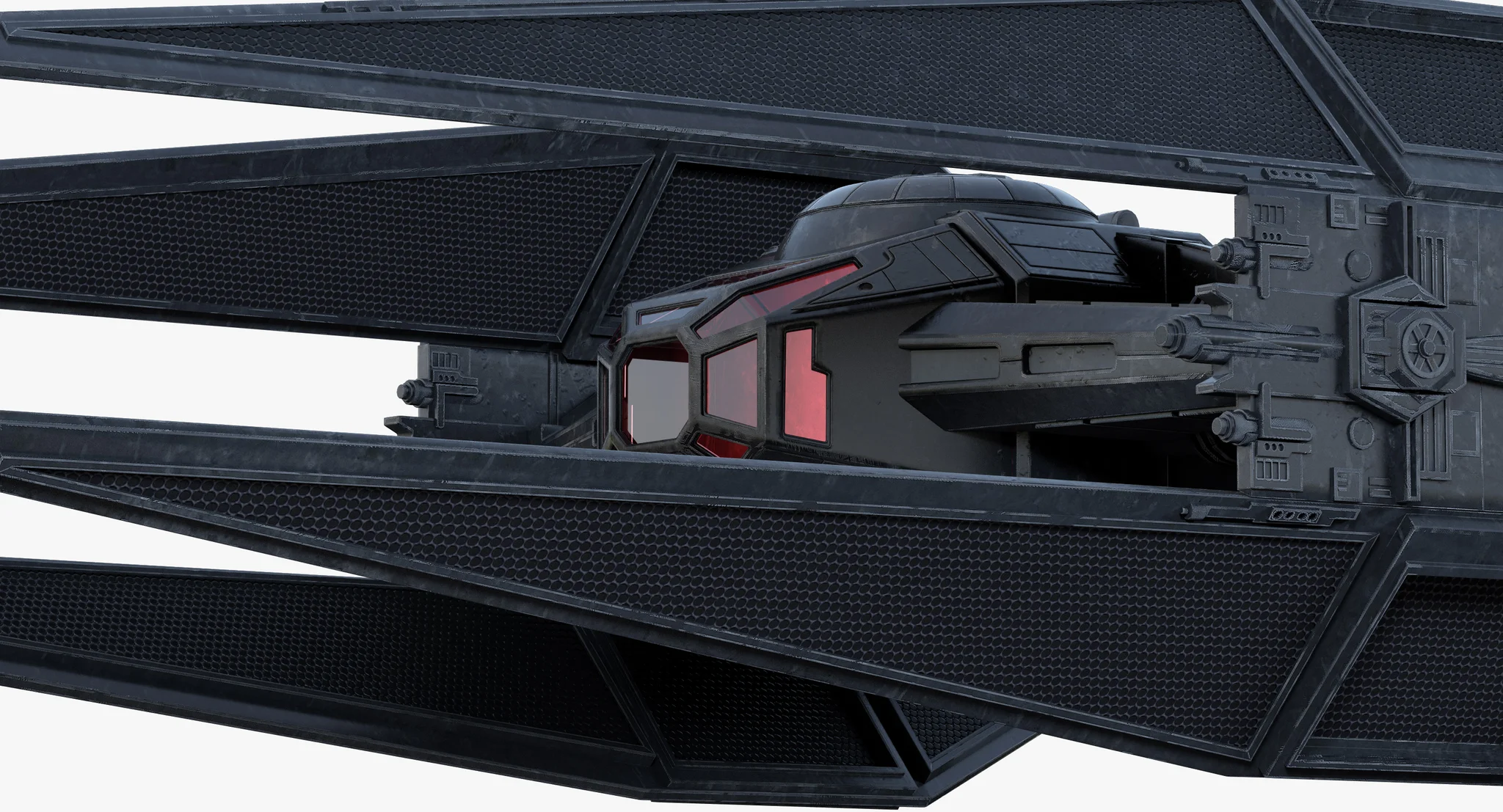 Kylo Ren'S TIE Silencer — 3D model preview 8