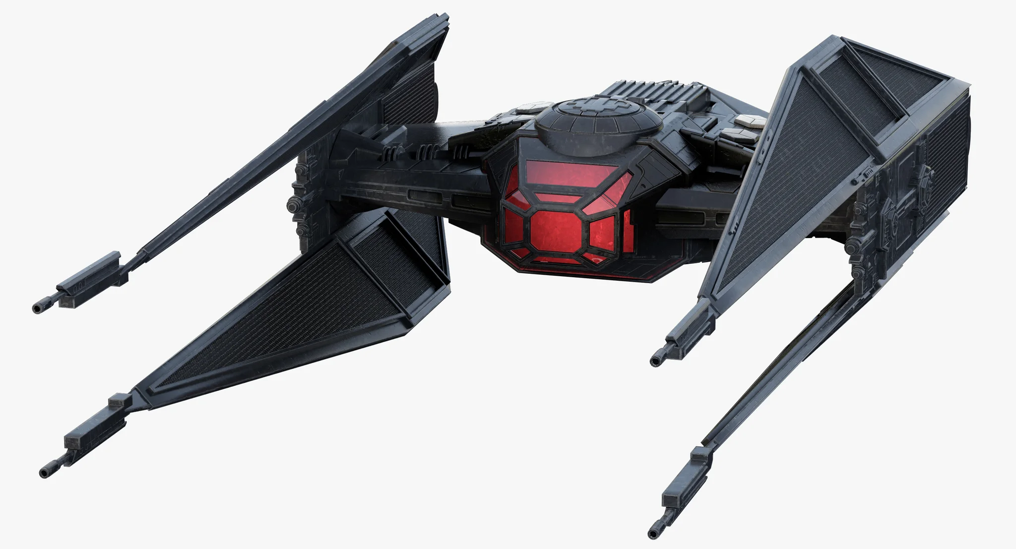 Kylo Ren'S TIE Silencer — 3D model preview 9