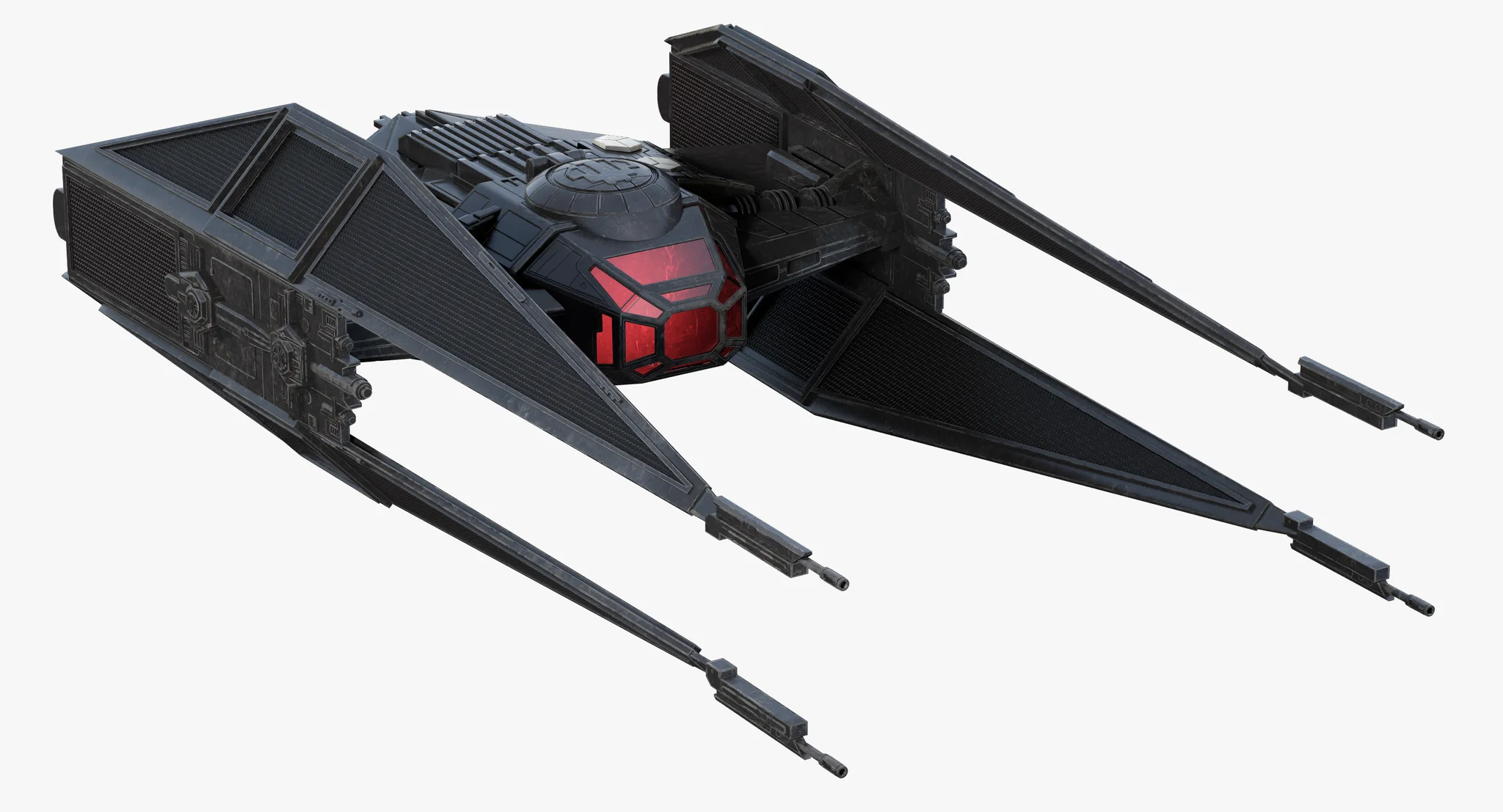 Kylo Ren'S TIE Silencer — 3D model preview 10