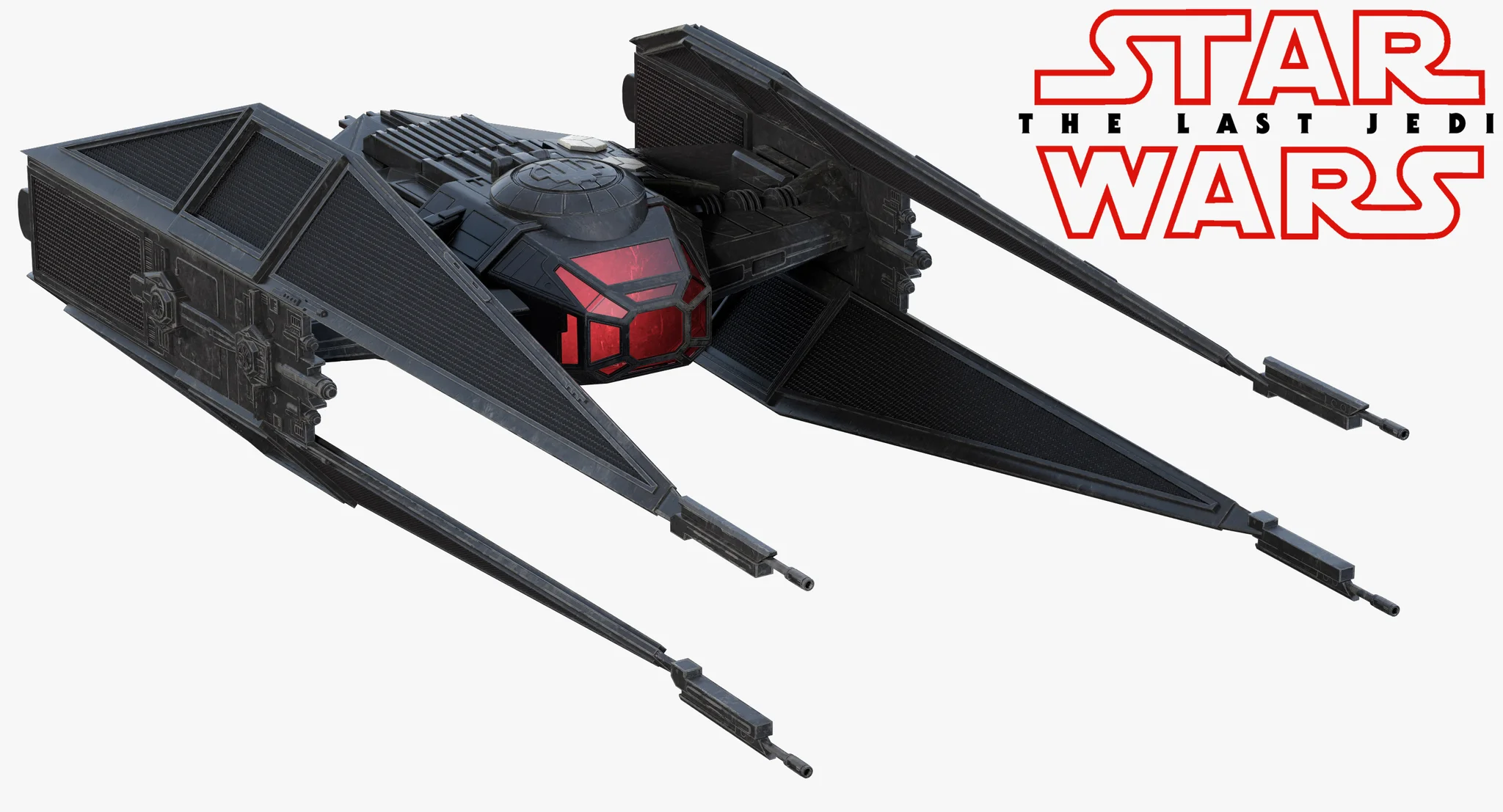 Kylo Ren'S TIE Silencer — 3D model preview 12