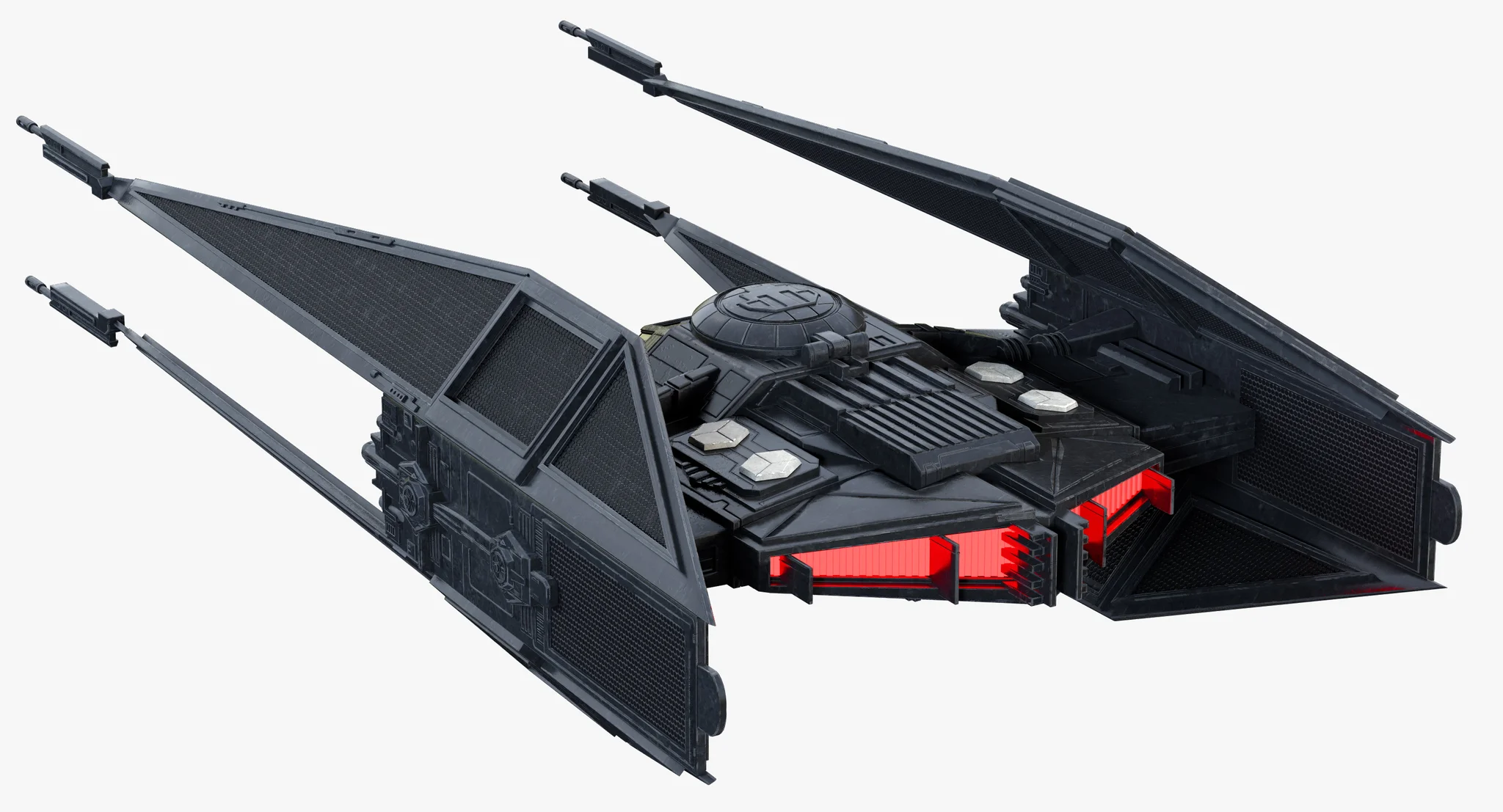 Kylo Ren'S TIE Silencer — 3D model preview 16