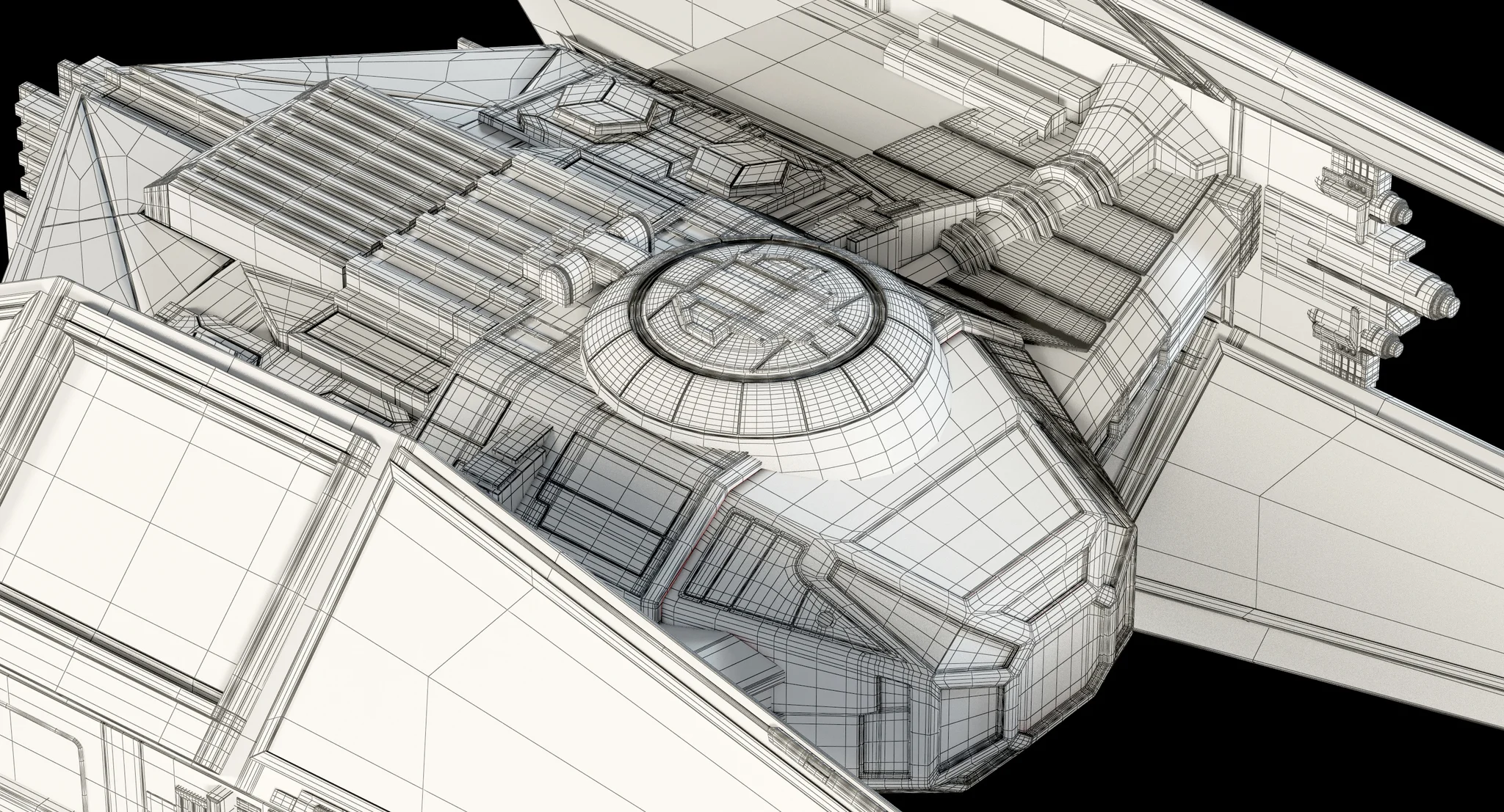 Kylo Ren'S TIE Silencer — 3D model preview 20