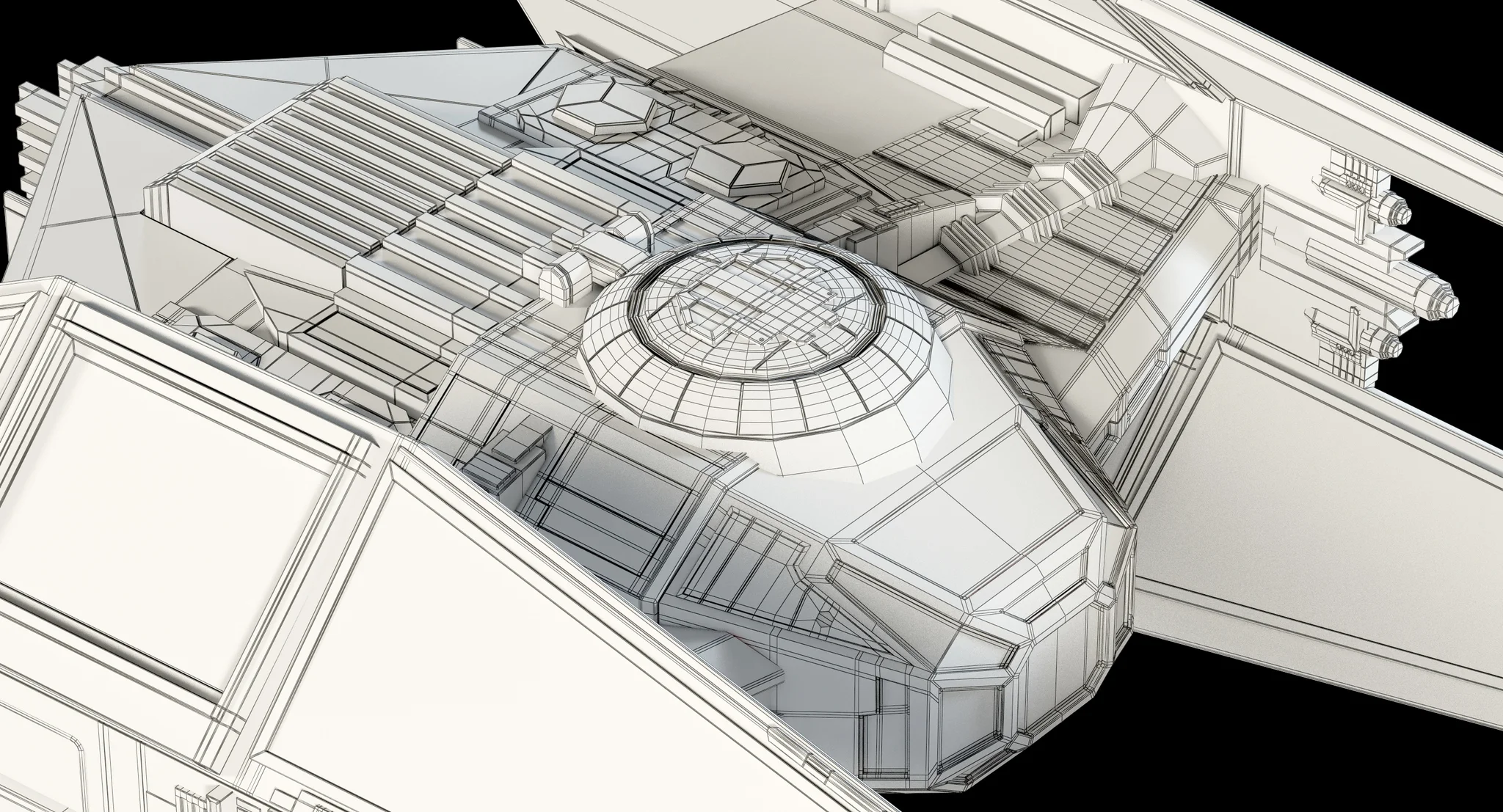 Kylo Ren'S TIE Silencer — 3D model preview 21