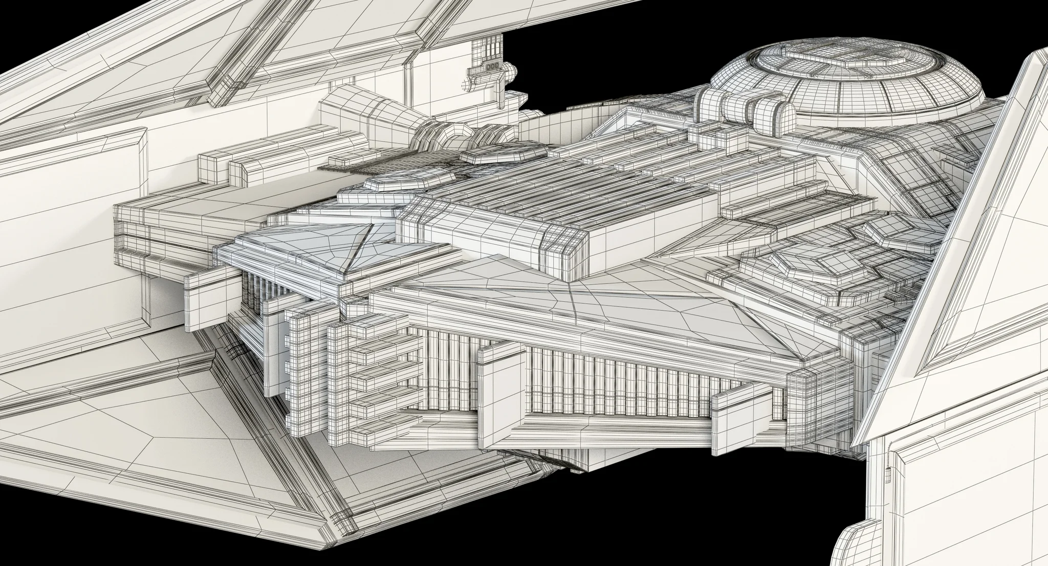 Kylo Ren'S TIE Silencer — 3D model preview 23