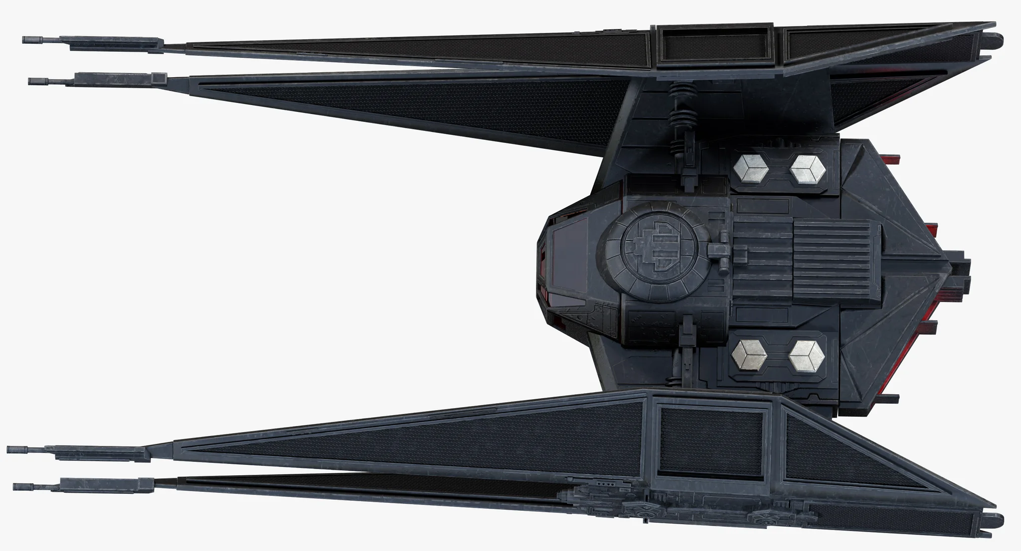 Kylo Ren'S TIE Silencer — 3D model preview 30