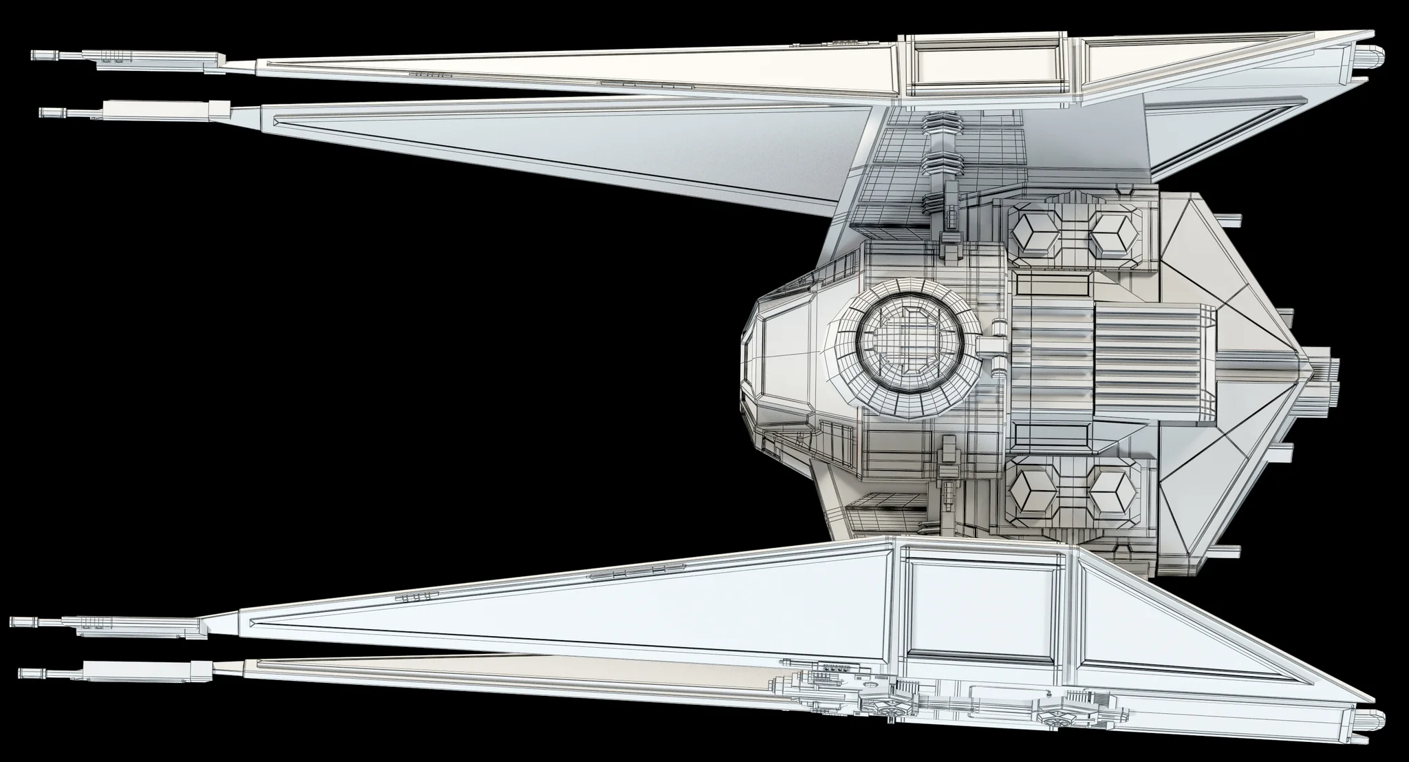Kylo Ren'S TIE Silencer — 3D model preview 32