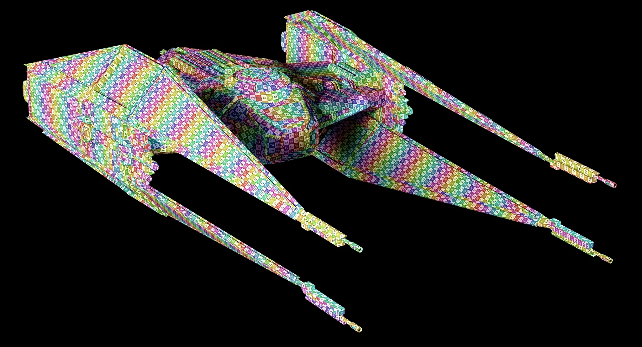 Kylo Ren'S TIE Silencer — 3D model preview 33