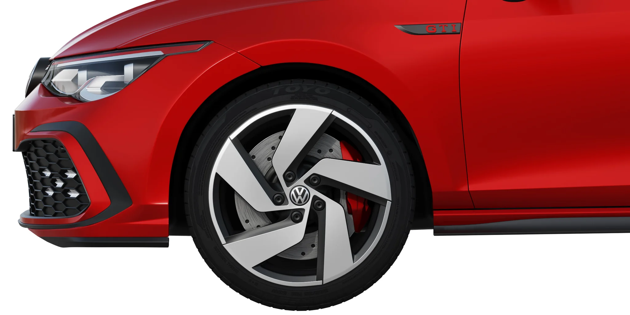 Volkswagen Golf 8 Gti, 3D model preview 1