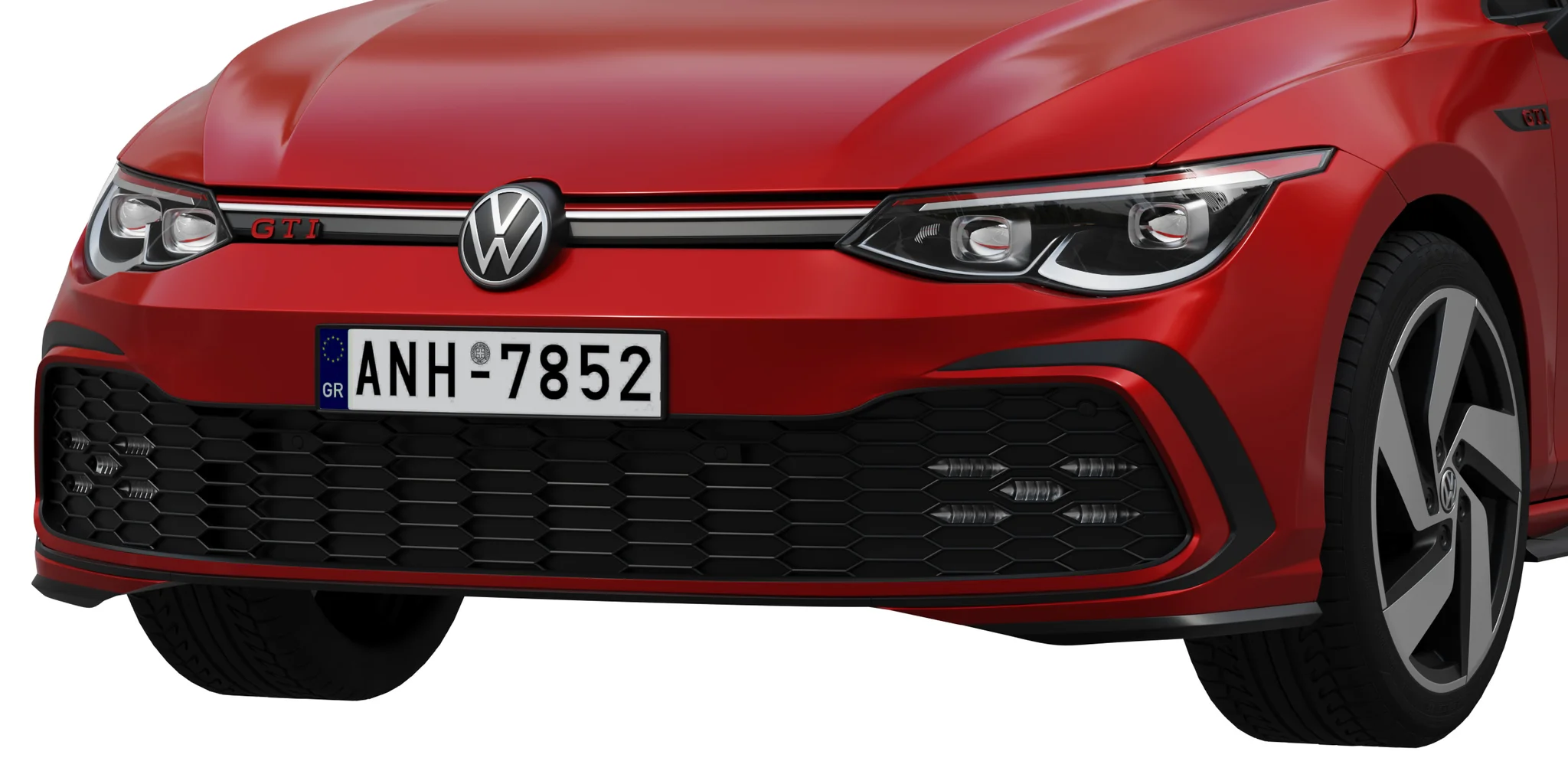 Volkswagen Golf 8 Gti, 3D model preview 2