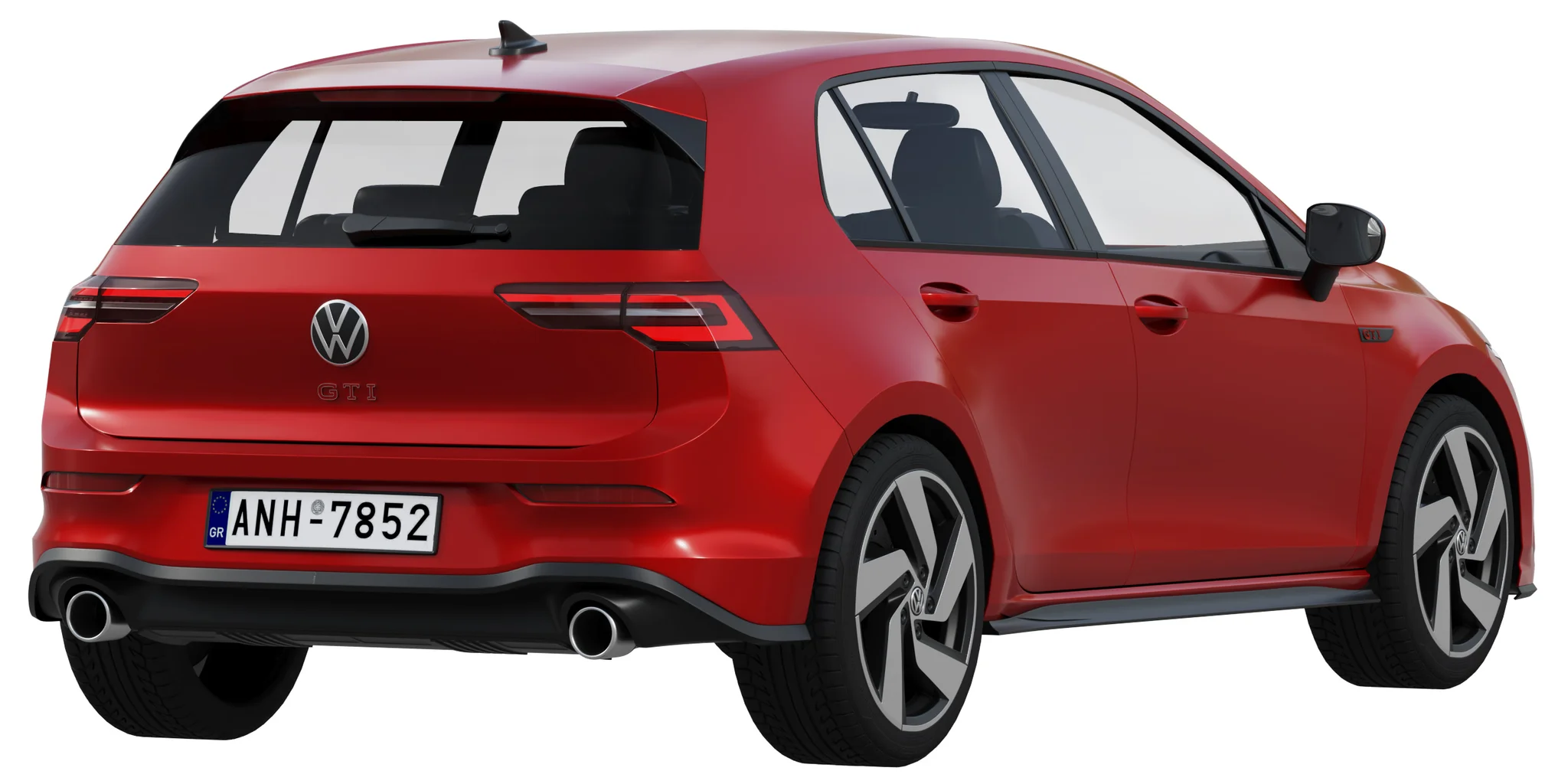 Volkswagen Golf 8 Gti, 3D model preview 6