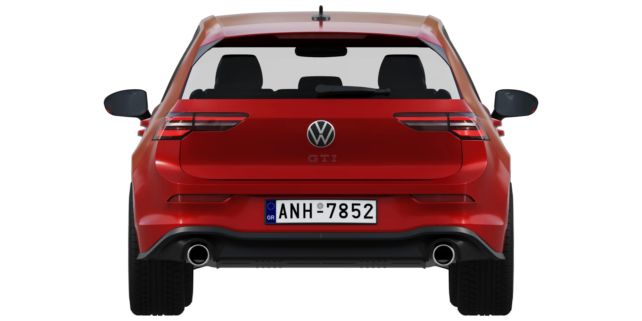 Volkswagen Golf 8 Gti, 3D model preview 10