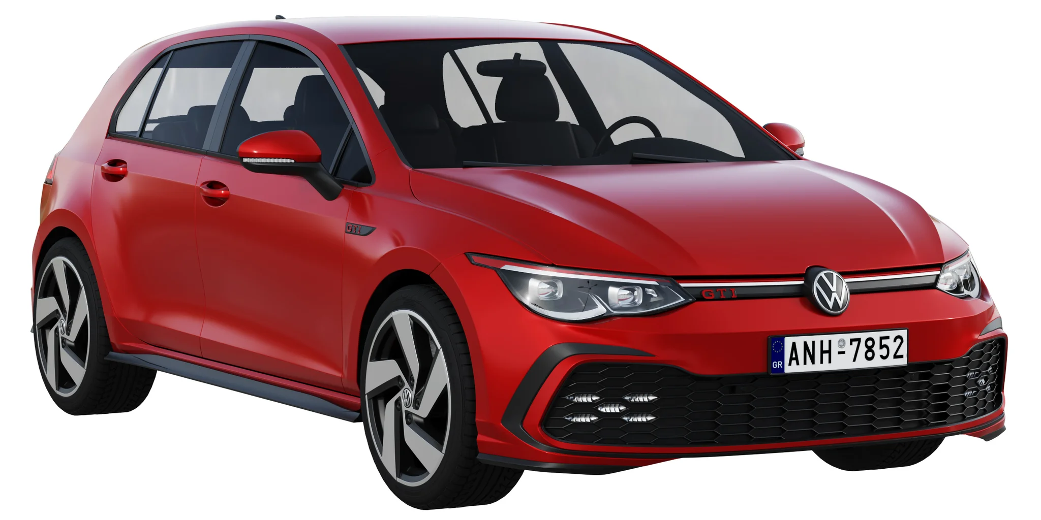 Volkswagen Golf 8 Gti, 3D model preview 15
