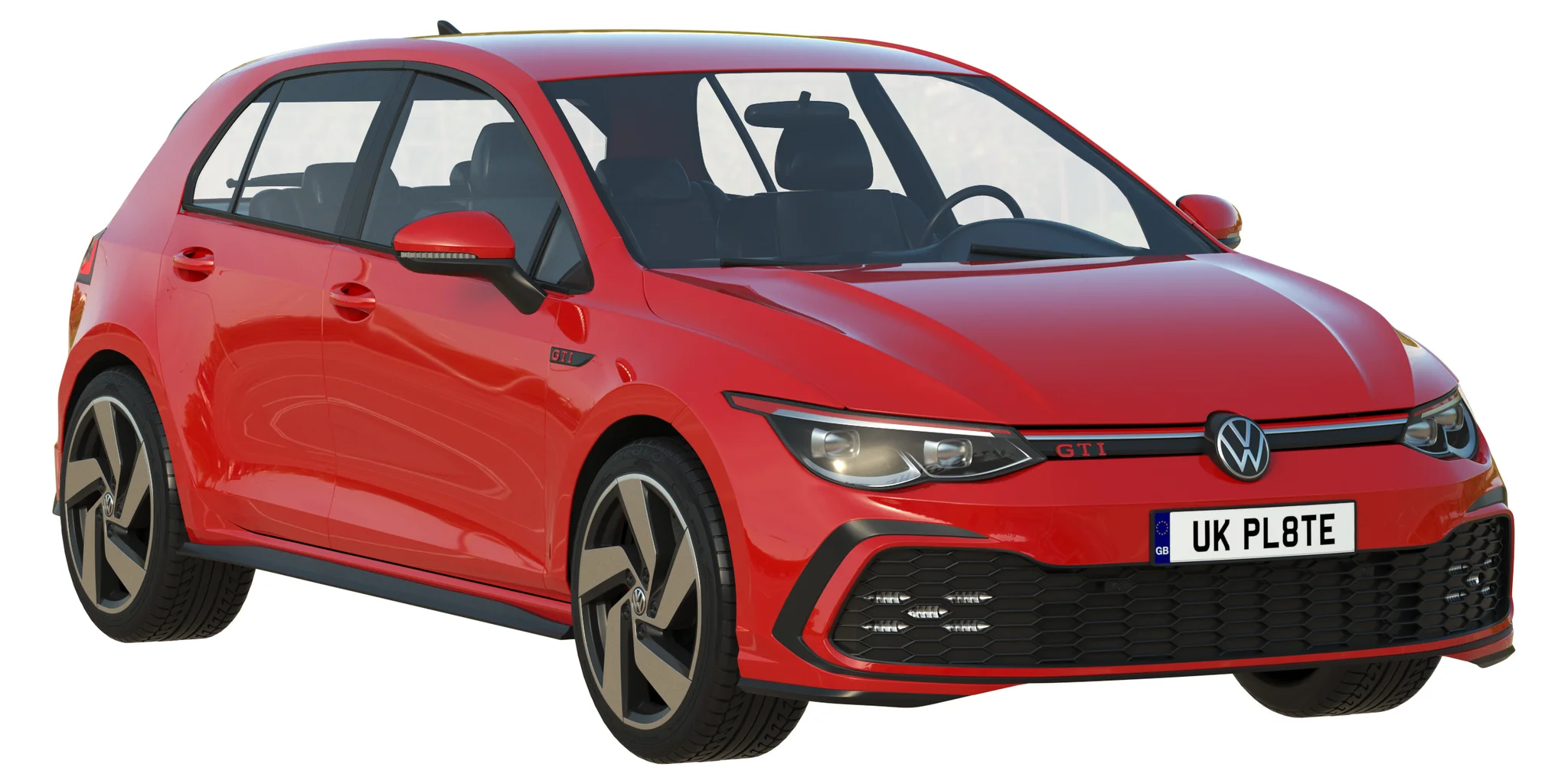 Volkswagen Golf 8 Gti, 3D model preview 19