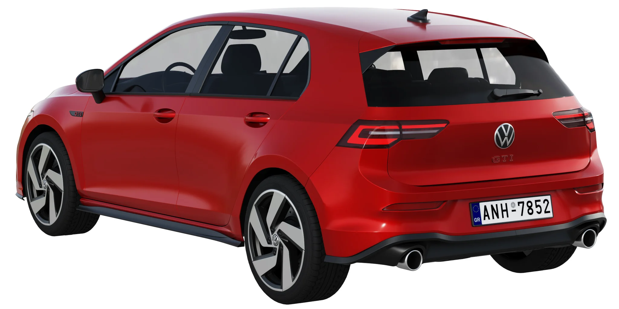 Volkswagen Golf 8 Gti, 3D model preview 21