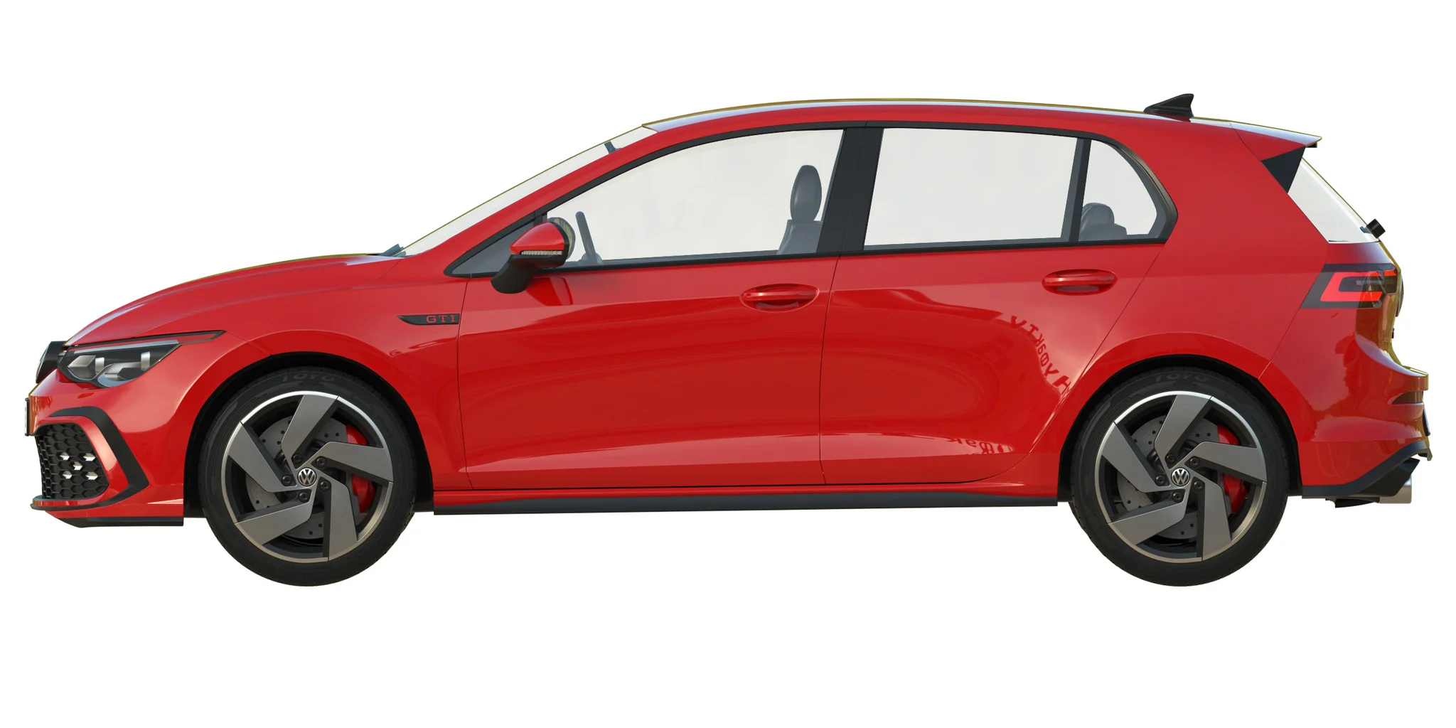 Volkswagen Golf 8 Gti, 3D model preview 28