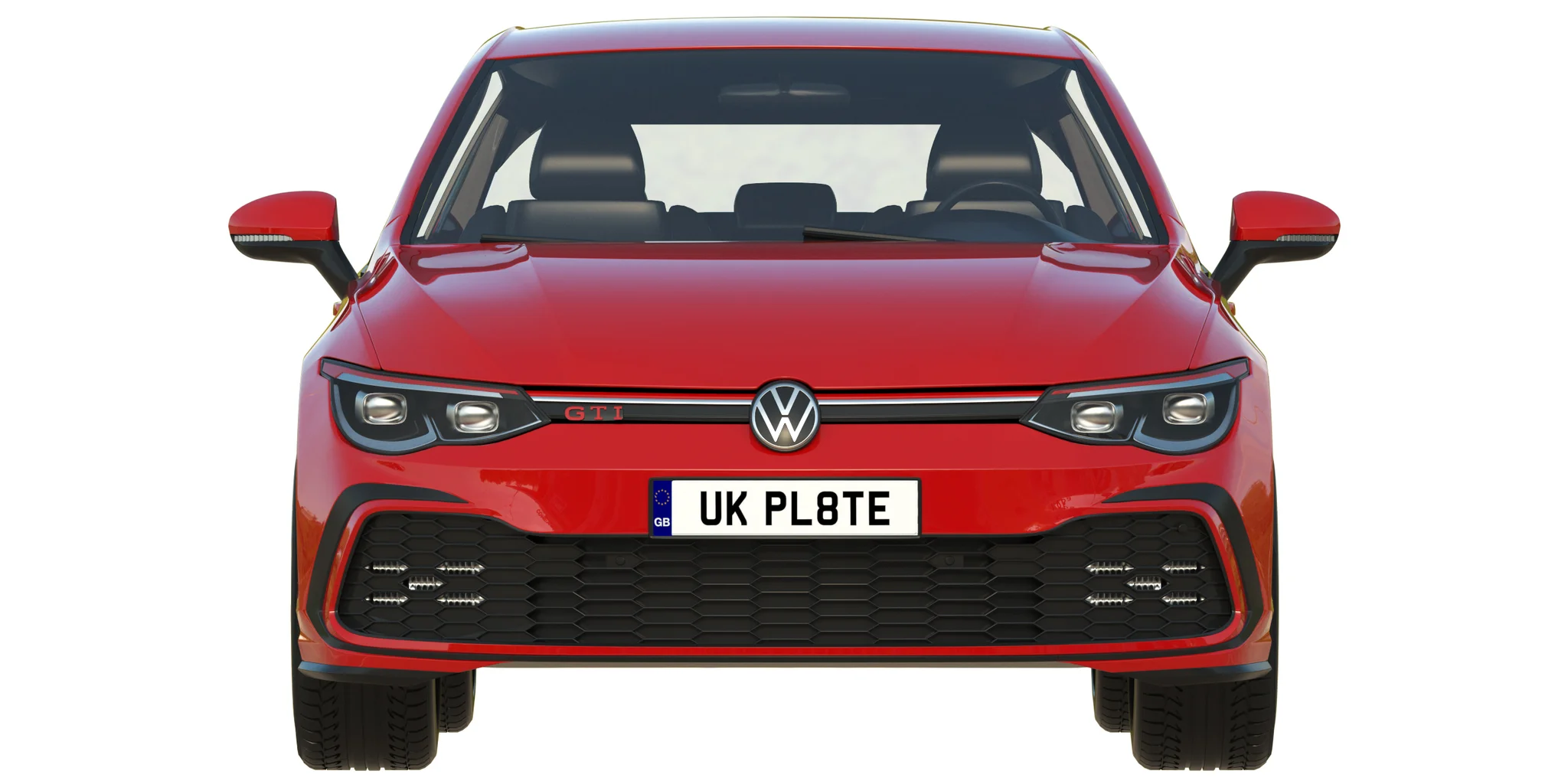 Volkswagen Golf 8 Gti, 3D model preview 33