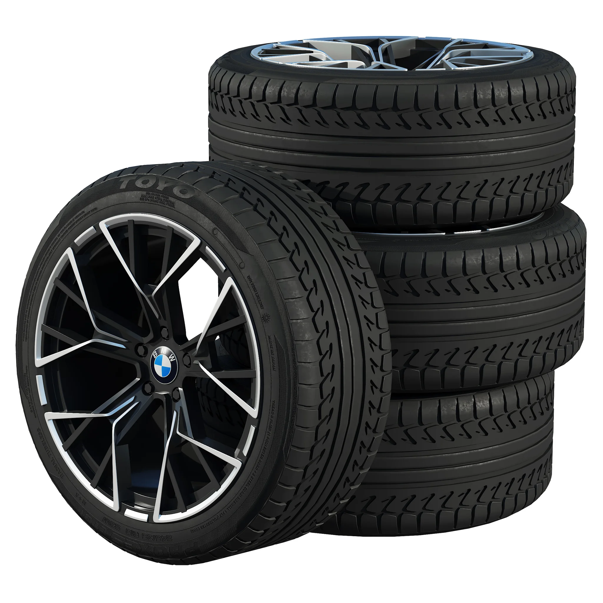 BMW Tires 2 — 3D model preview 2