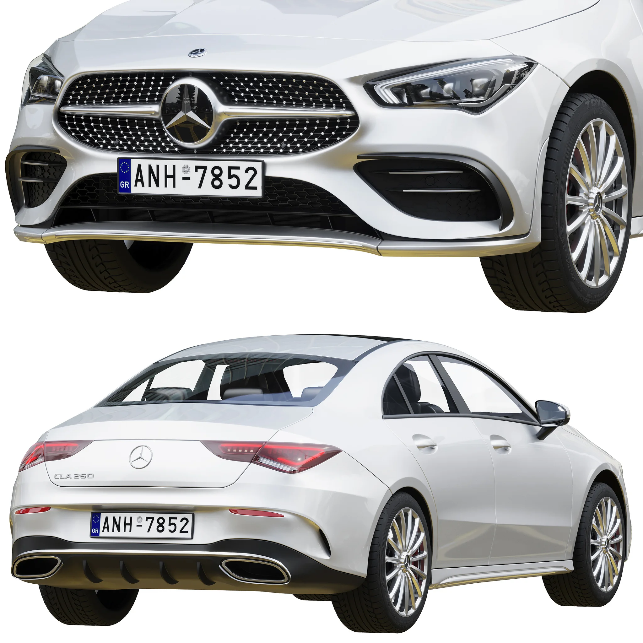 Mercedes Benz CLA 250, 3D model preview 3