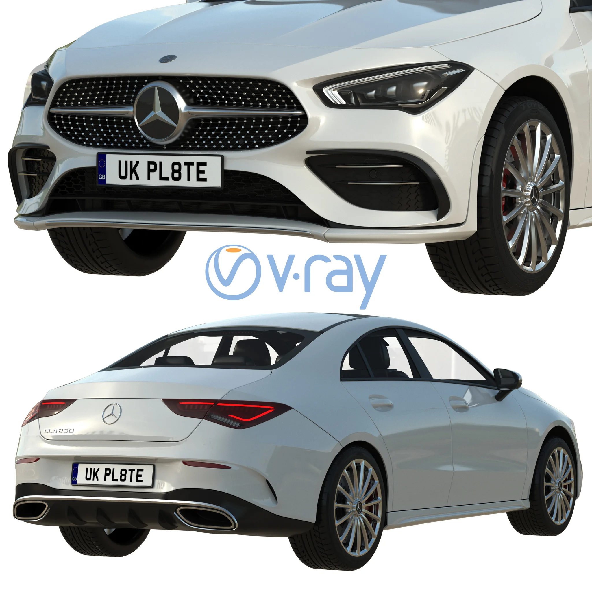 Mercedes Benz CLA 250, 3D model preview 5