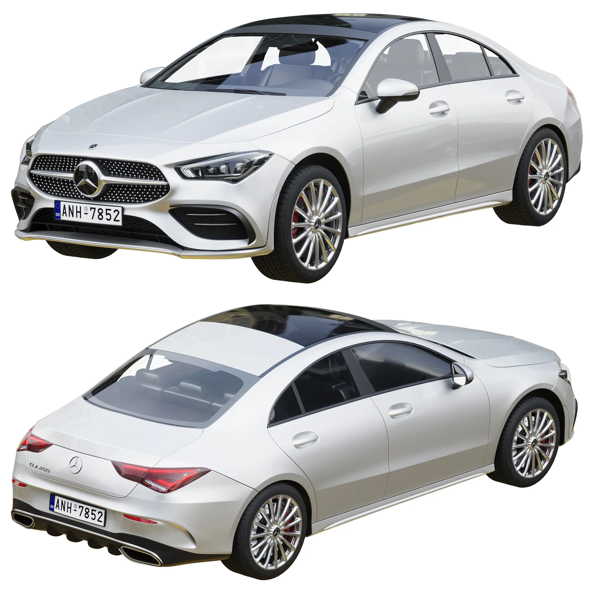 Mercedes Benz CLA 250, 3D model preview 7