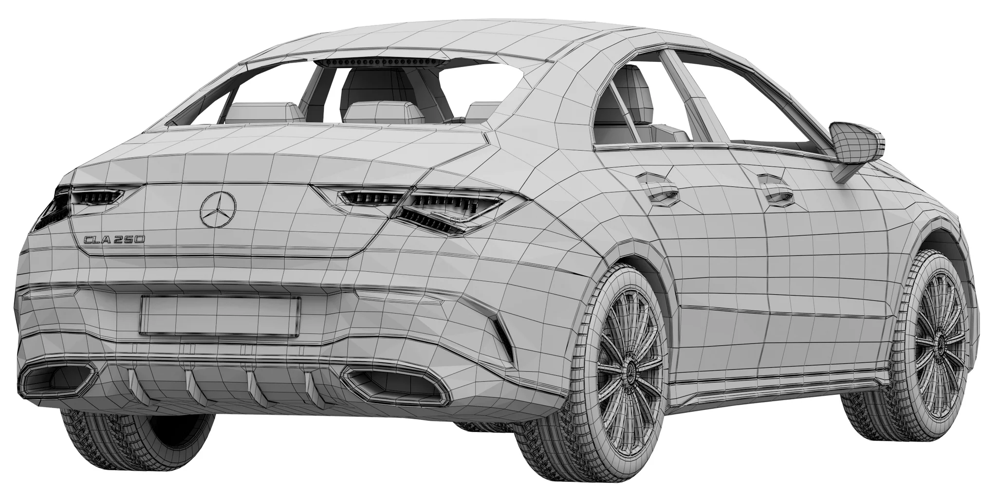 Mercedes Benz CLA 250, 3D model preview 8