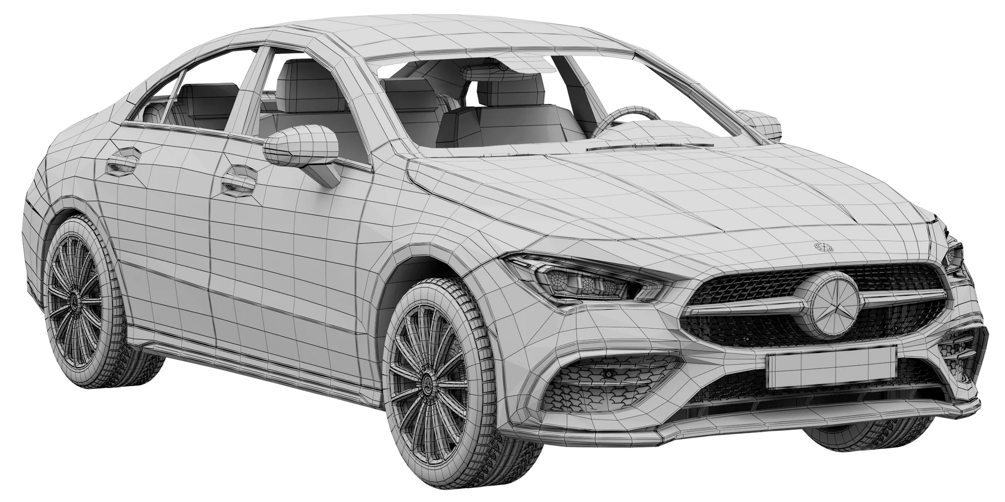 Mercedes Benz CLA 250, 3D model preview 17