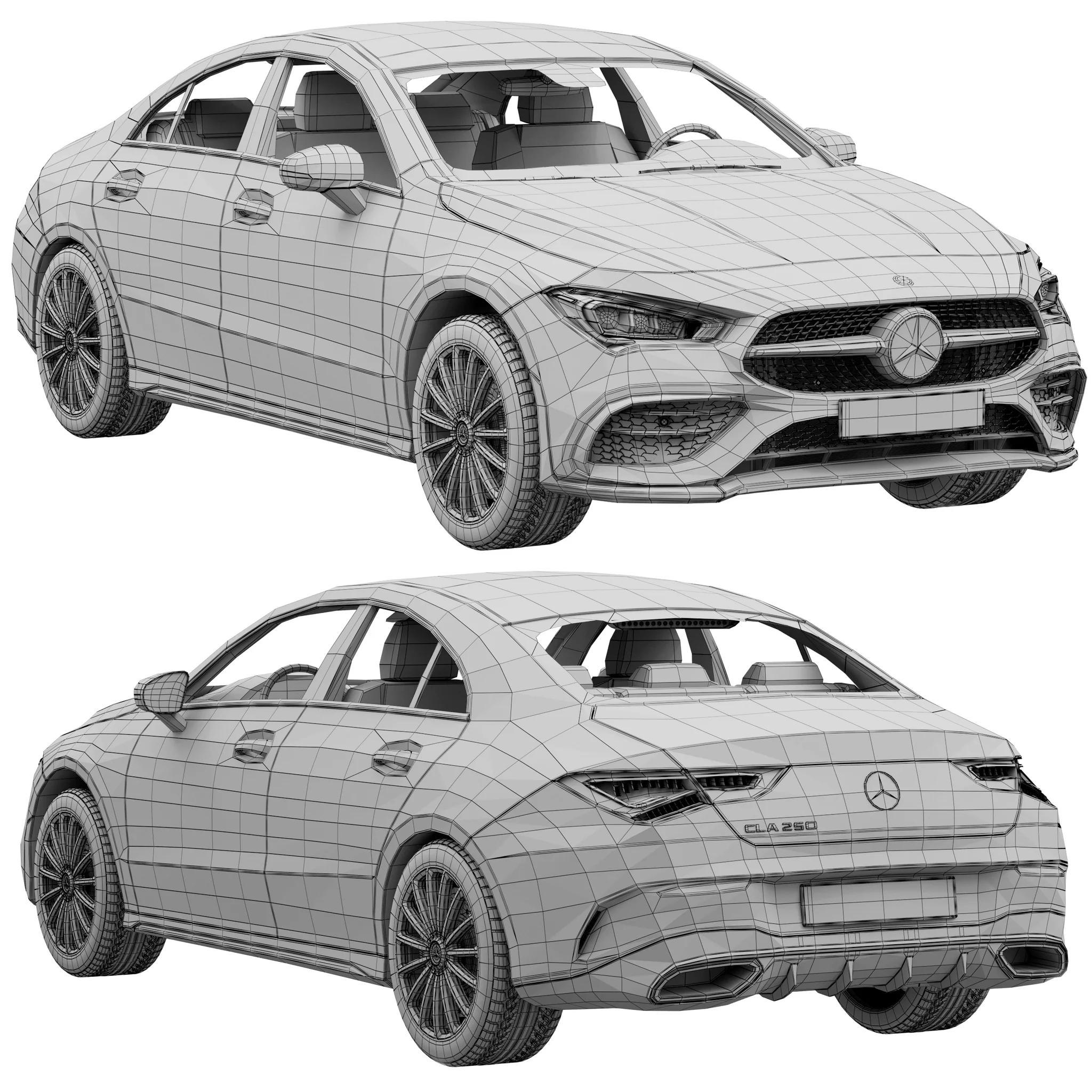 Mercedes Benz CLA 250, 3D model preview 18