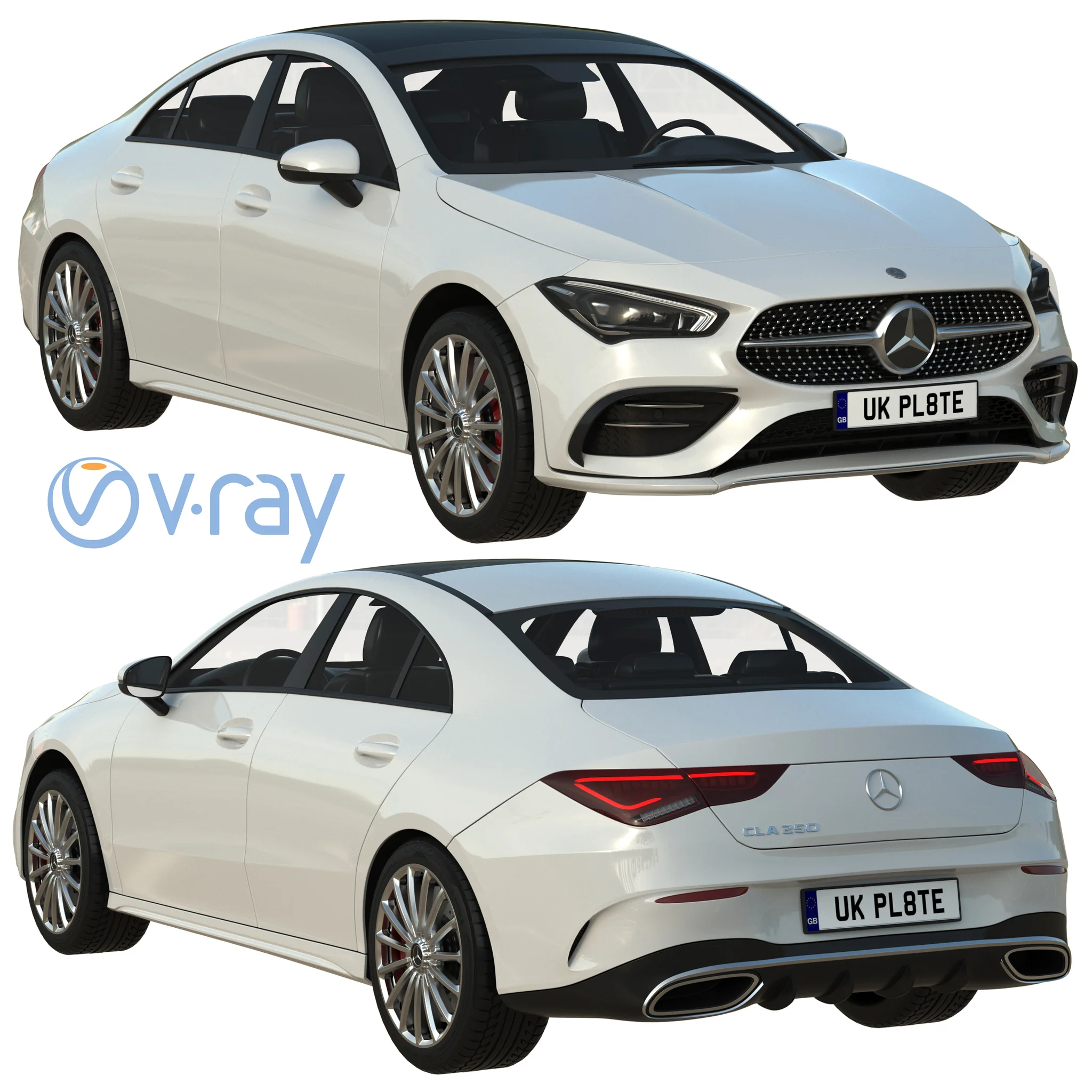 Mercedes Benz CLA 250, 3D model preview 20