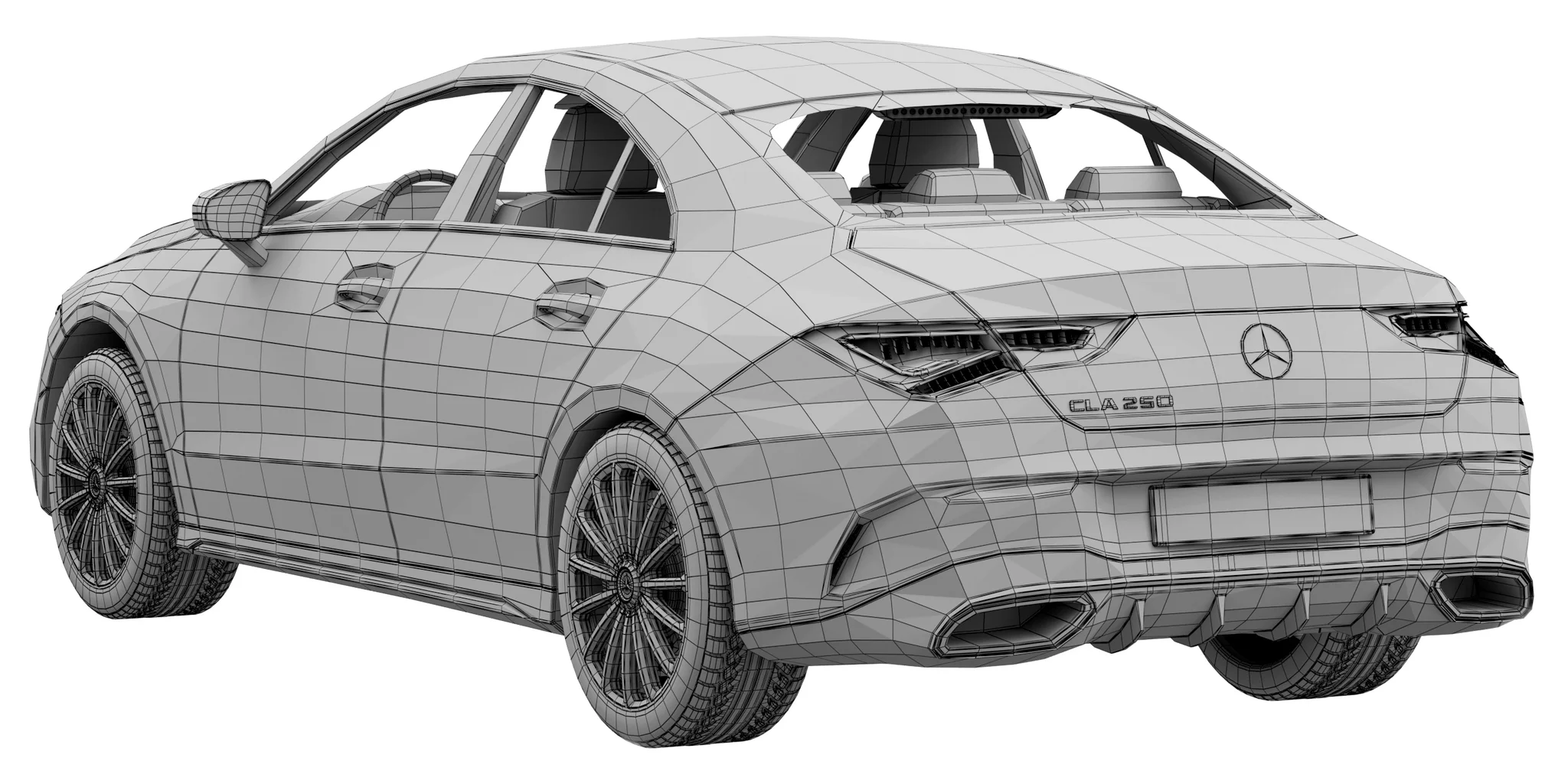 Mercedes Benz CLA 250, 3D model preview 22