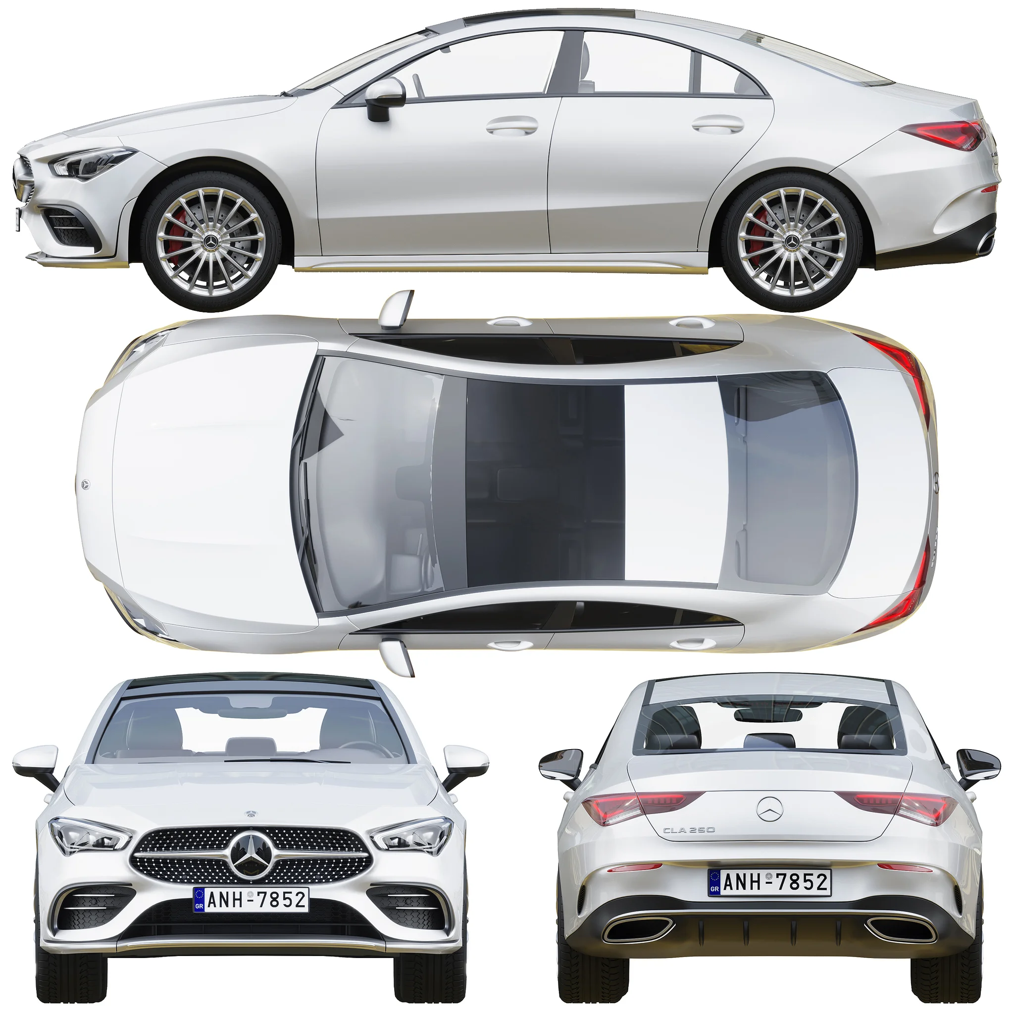 Mercedes Benz CLA 250, 3D model preview 27