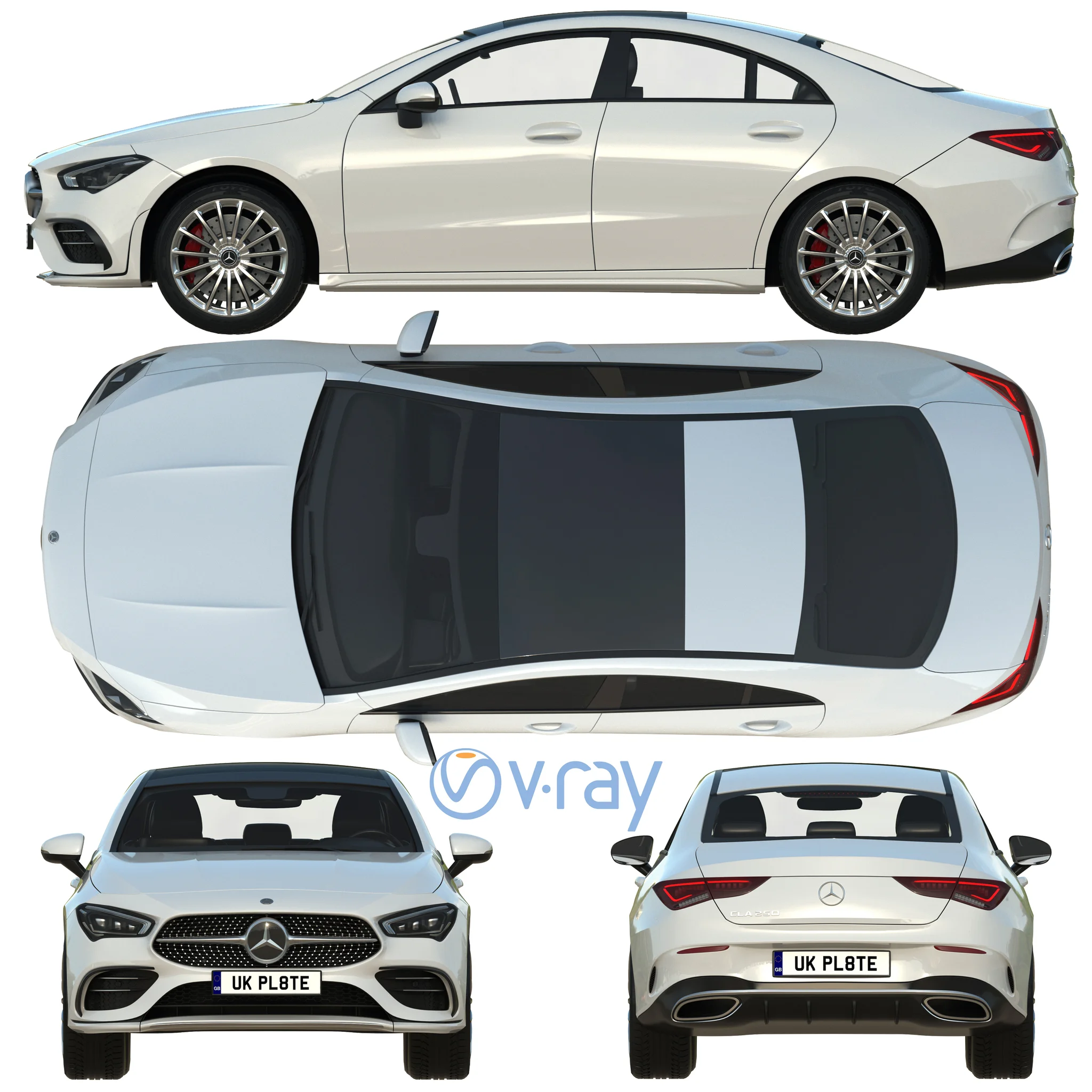 Mercedes Benz CLA 250, 3D model preview 29
