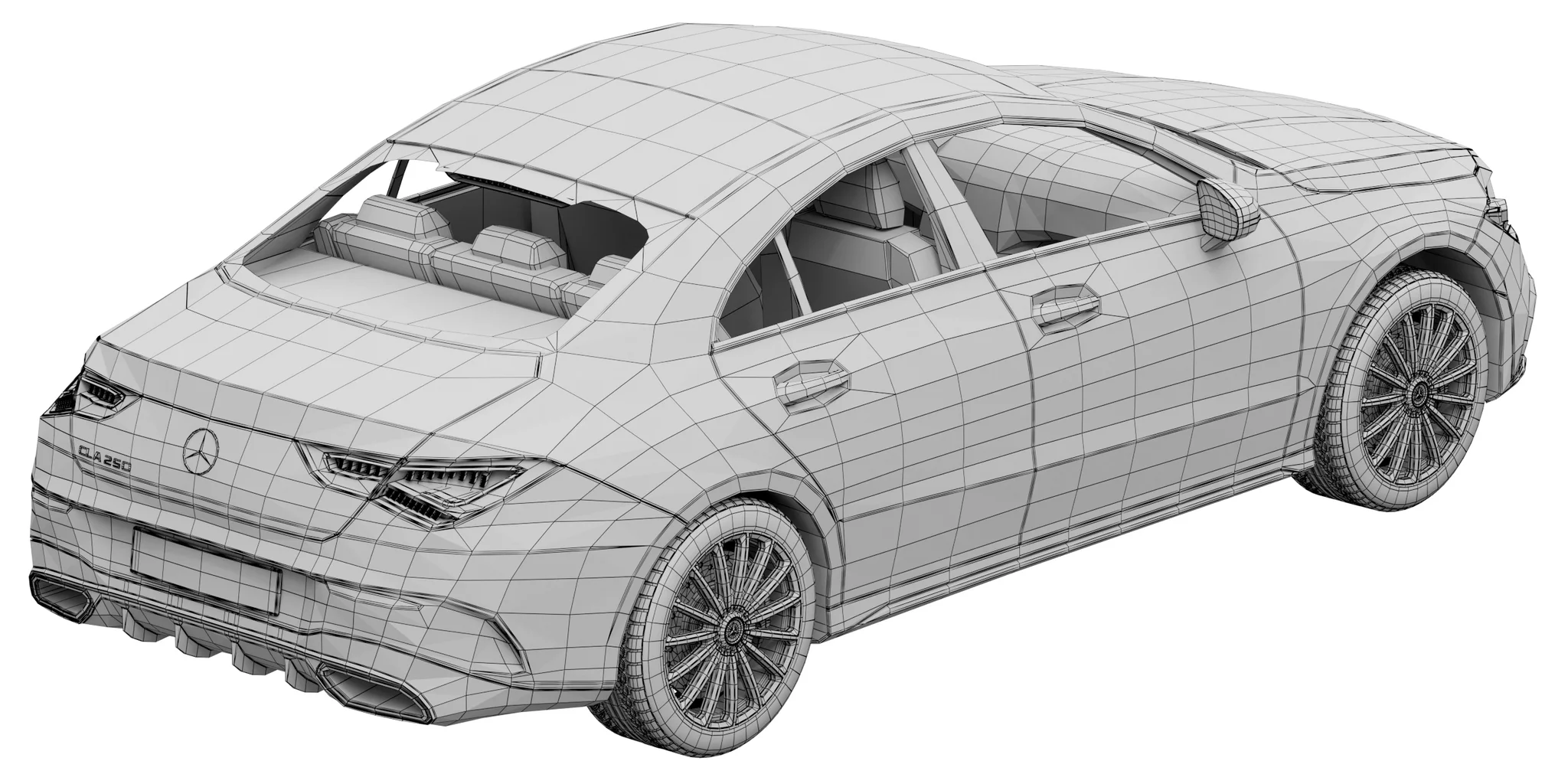 Mercedes Benz CLA 250, 3D model preview 35