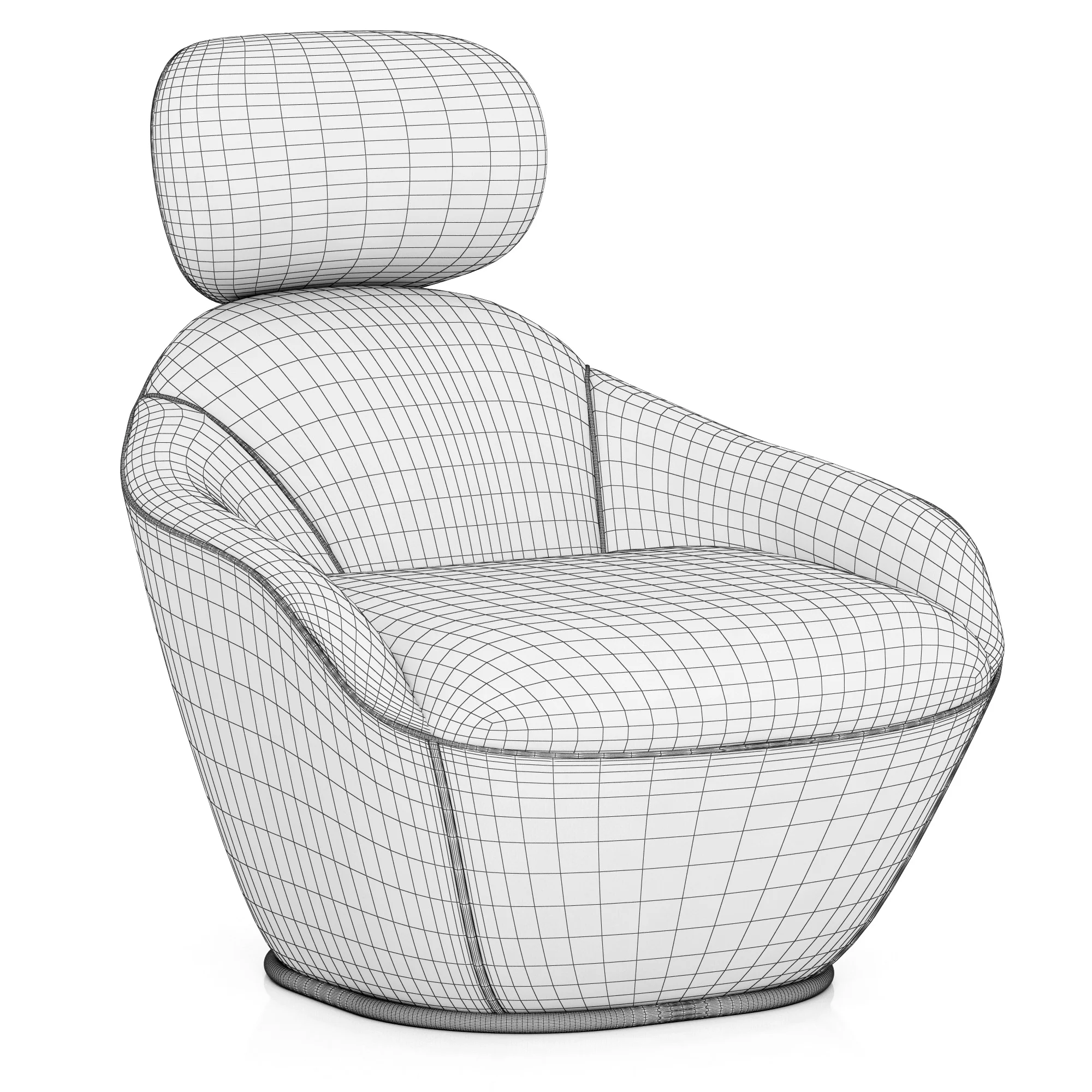 Roche Bobois Bergamote Armchair — 3D model preview 1