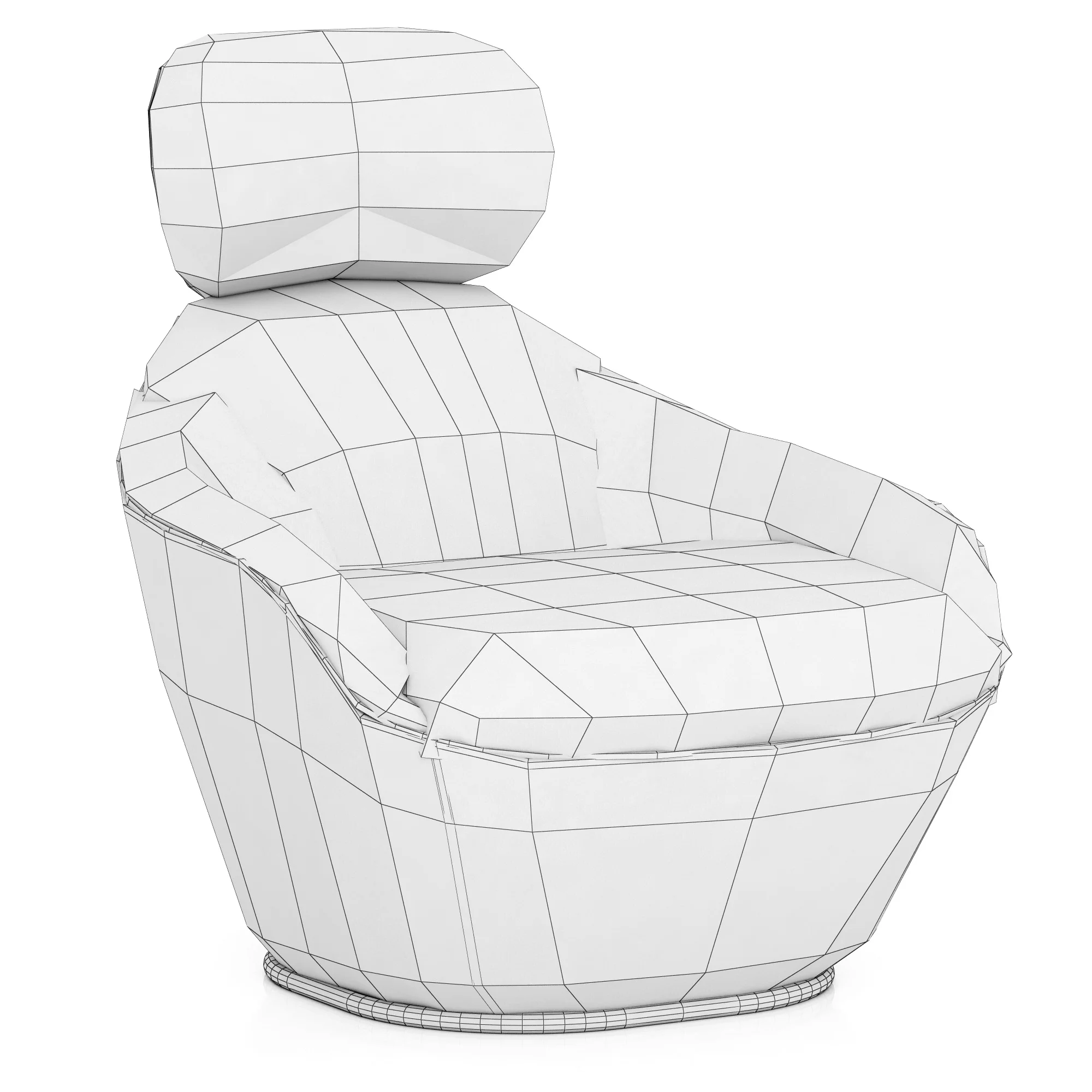 Roche Bobois Bergamote Armchair — 3D model preview 2
