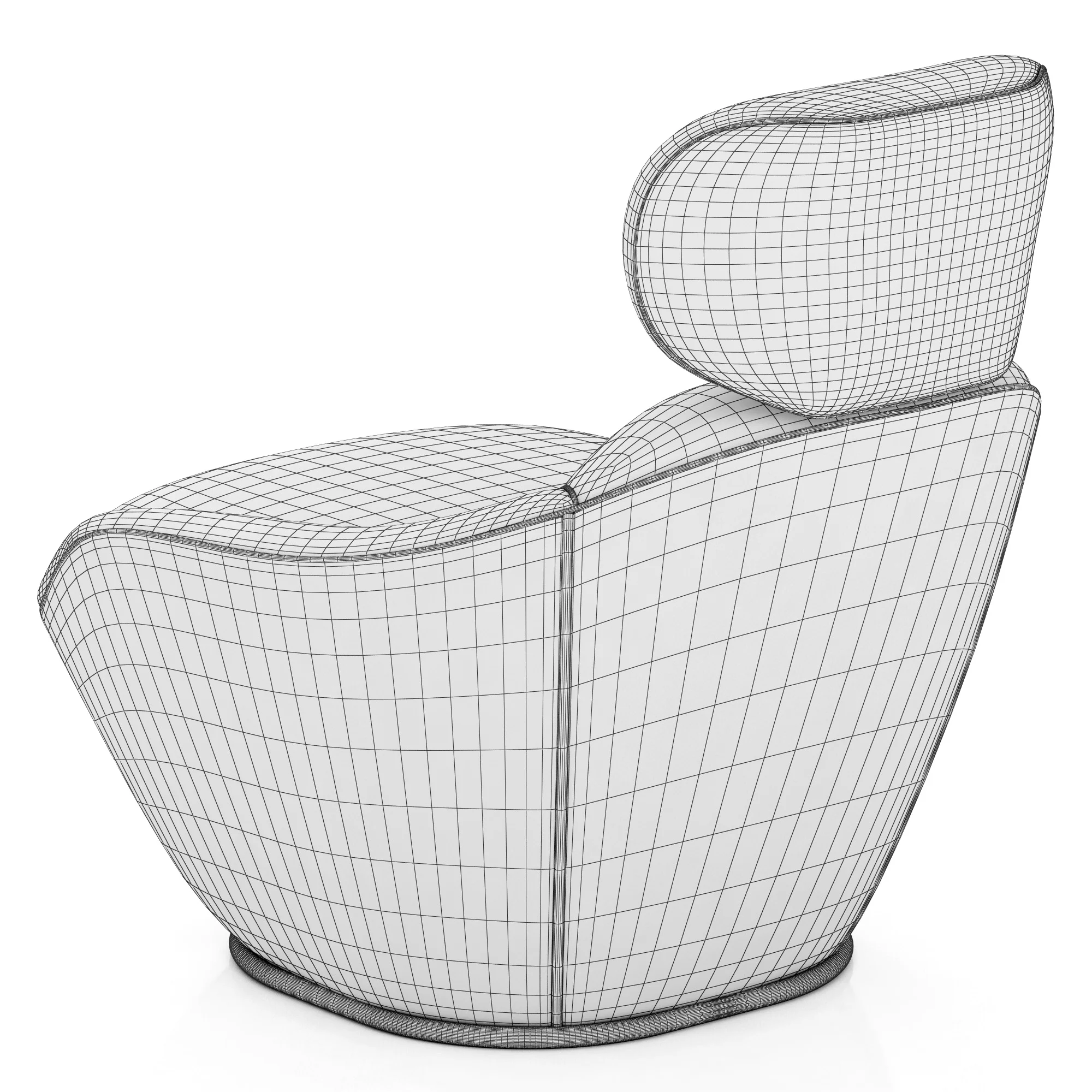 Roche Bobois Bergamote Armchair — 3D model preview 7