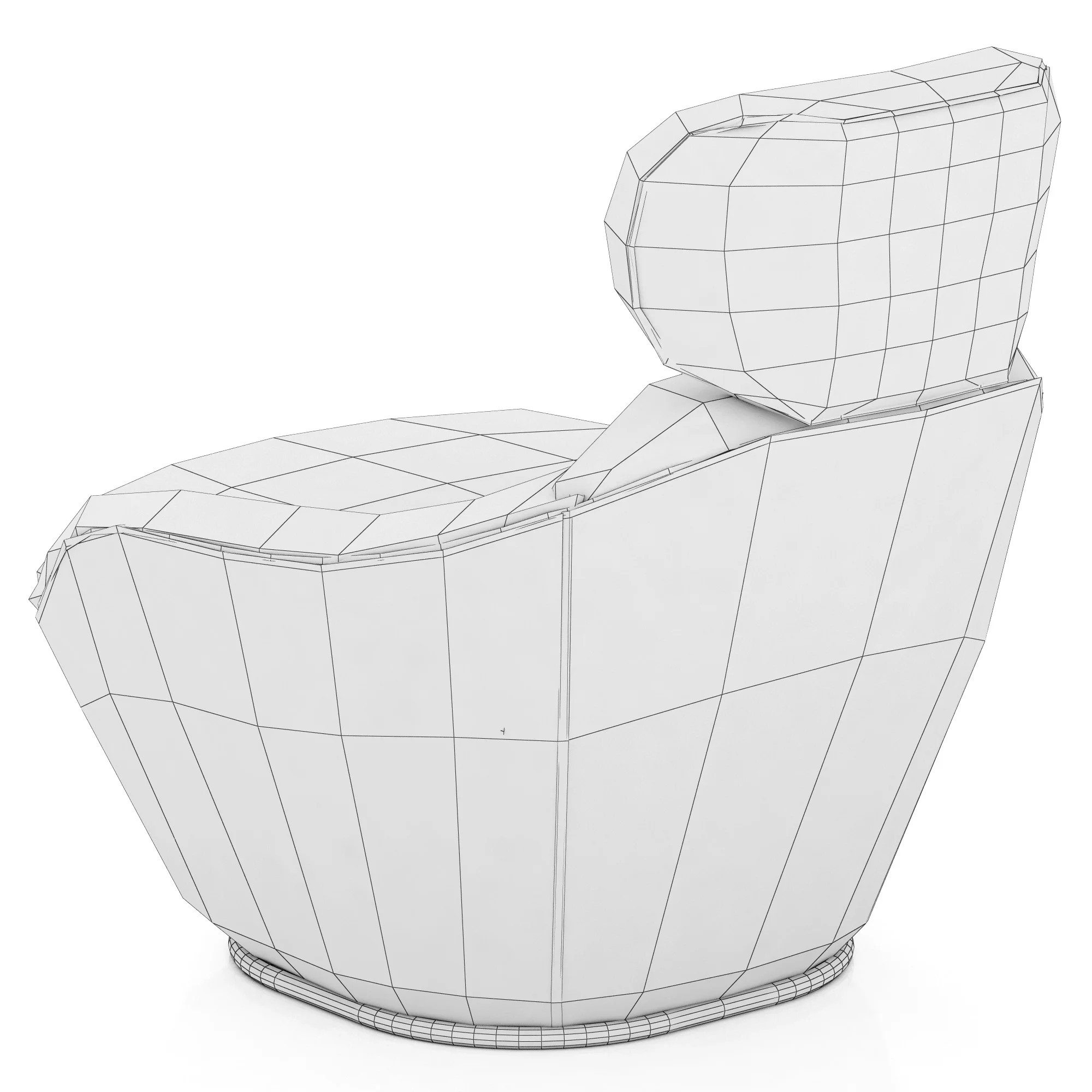 Roche Bobois Bergamote Armchair — 3D model preview 8