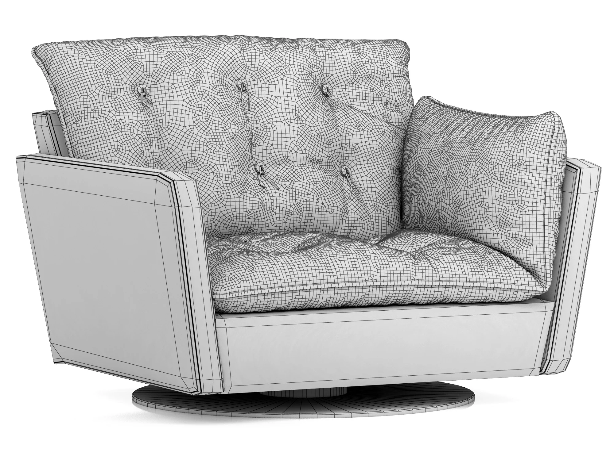 Baxter SORRENTO Armchair — 3D model preview 9